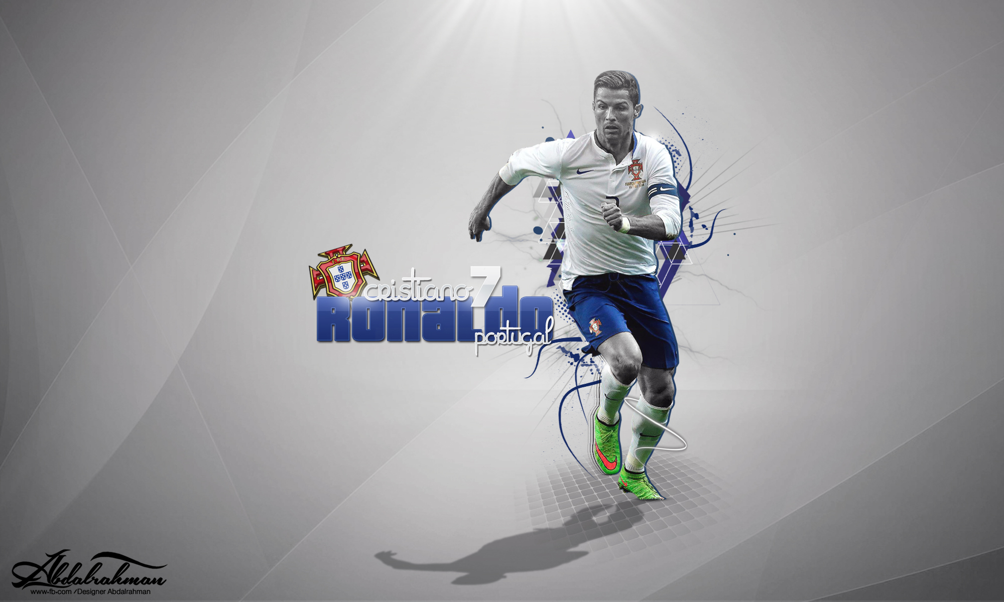 Cristiano Ronaldo Portugal National Team Action Shot HD Wallpaper