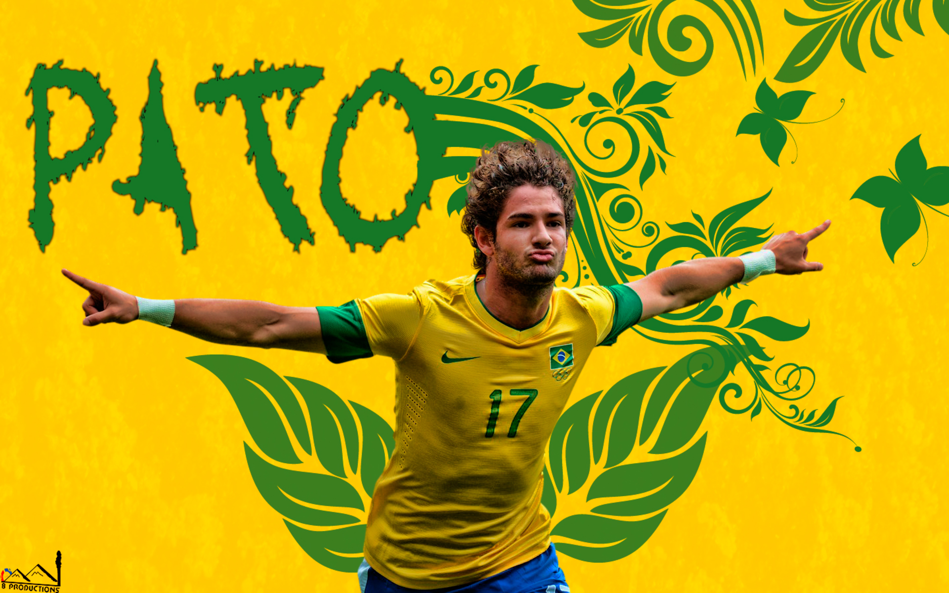 Alexandre Pato in Brazil National Football Team jersey HD Wallpaper