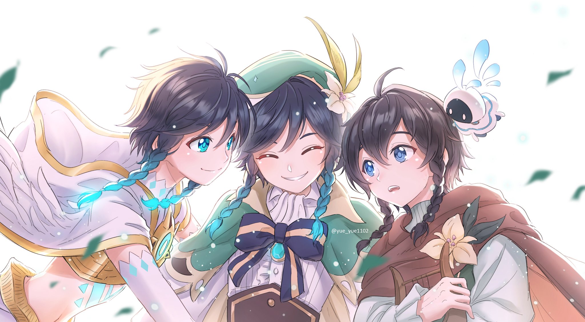 Genshin Impact Venti and Friends Artwork HD Wallpaper