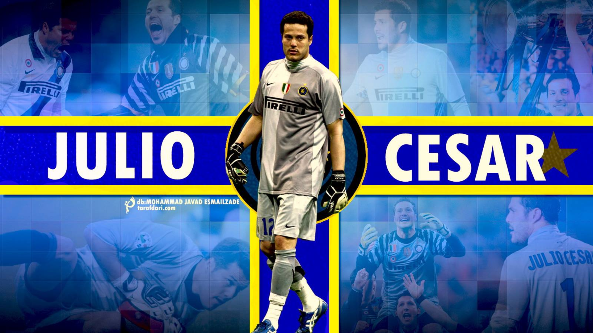 Júlio César Inter Milan Goalkeeper Tribute HD Wallpaper