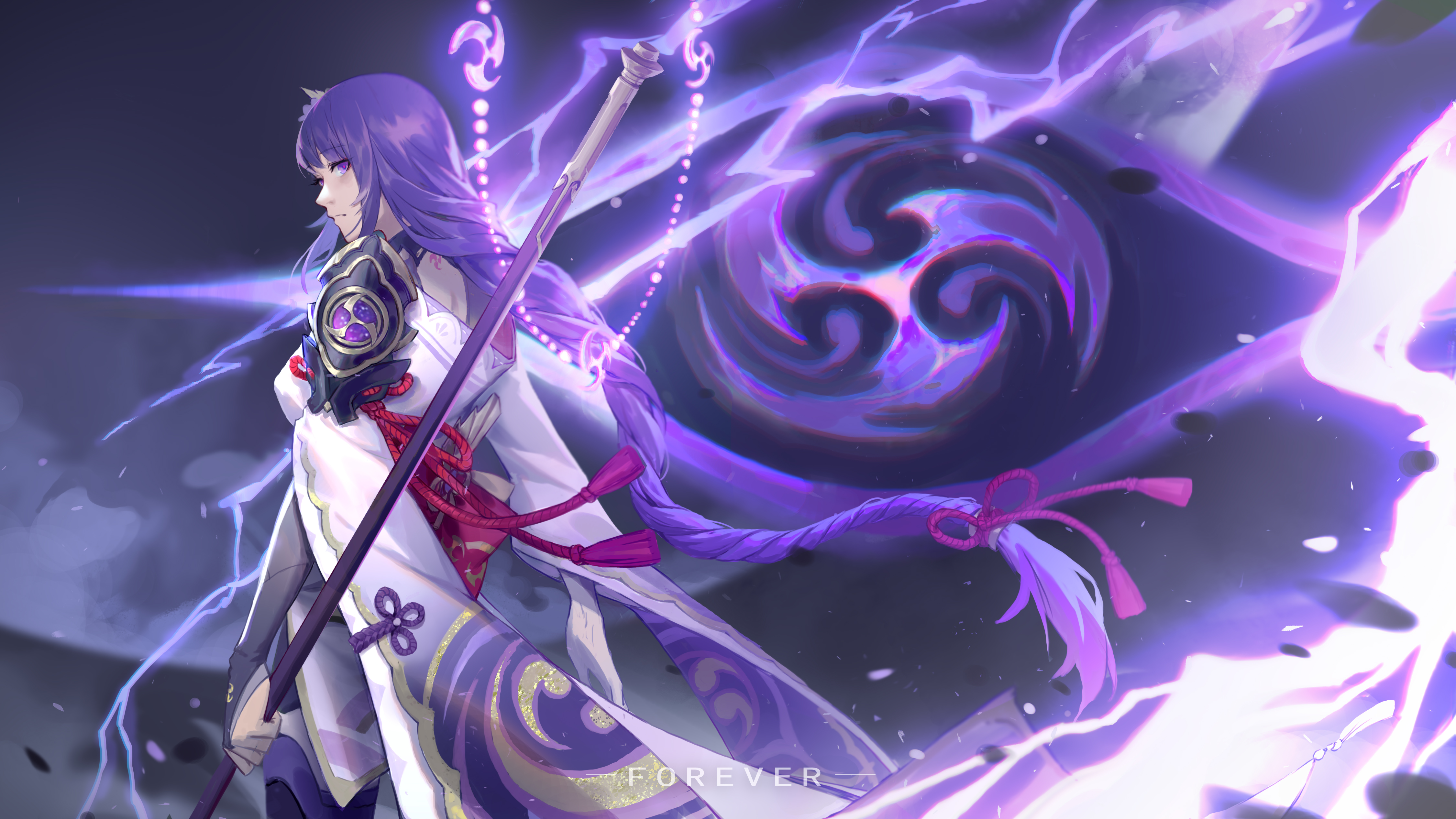 Raiden Shogun's Electro Power and Eternity HD Wallpaper