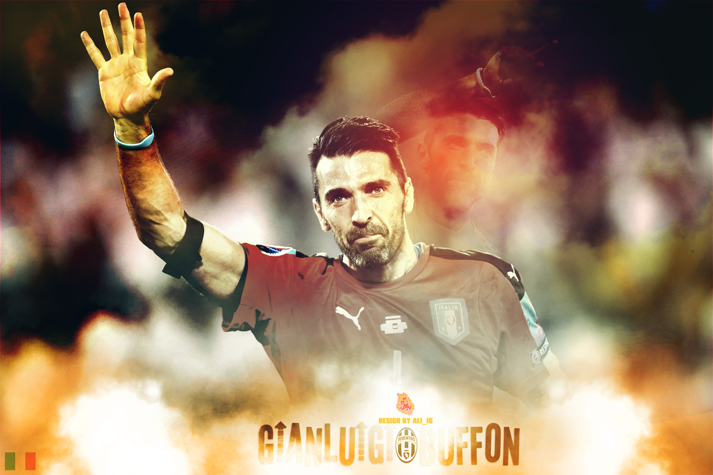 Gianluigi Buffon: Italy's iconic goalkeeper HD Wallpaper