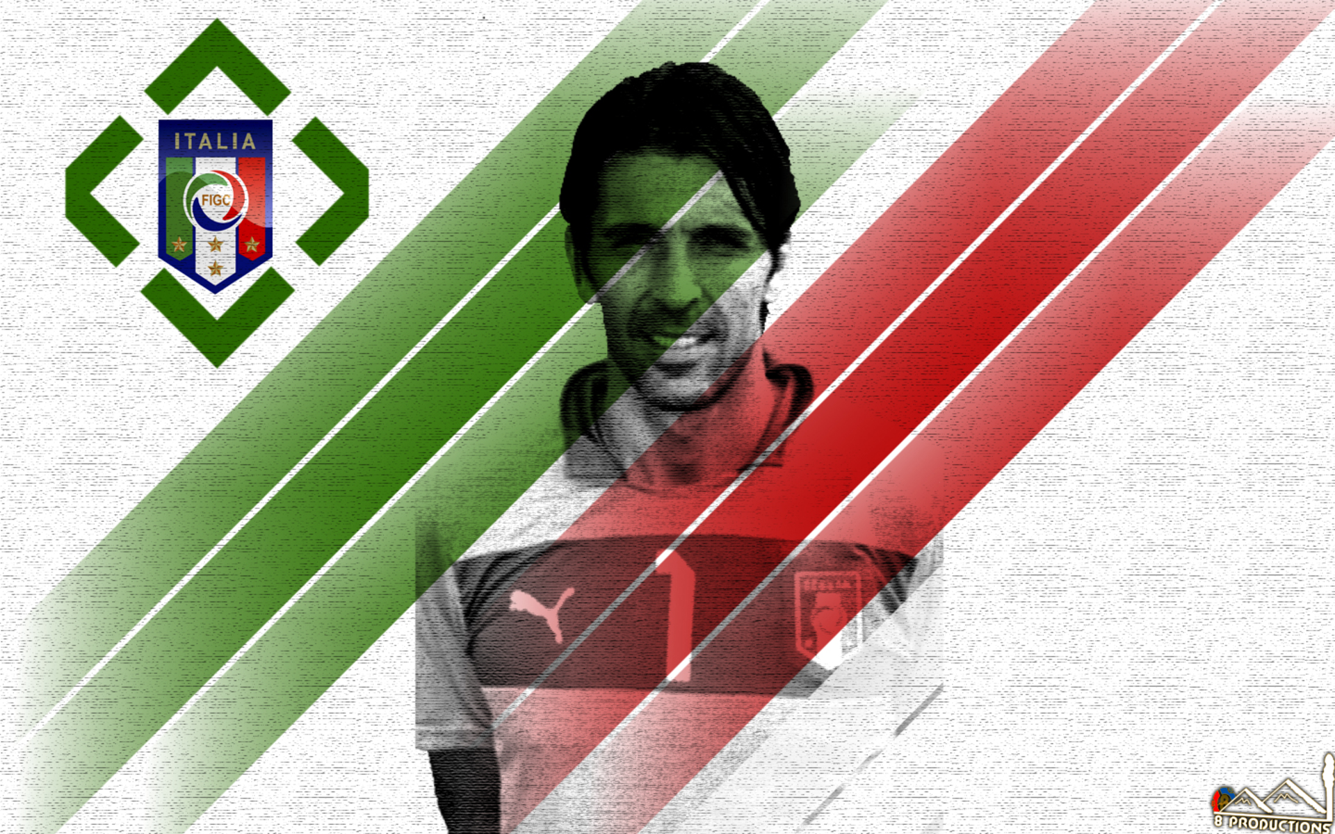Gianluigi Buffon Italy National Football Team Art HD Wallpaper