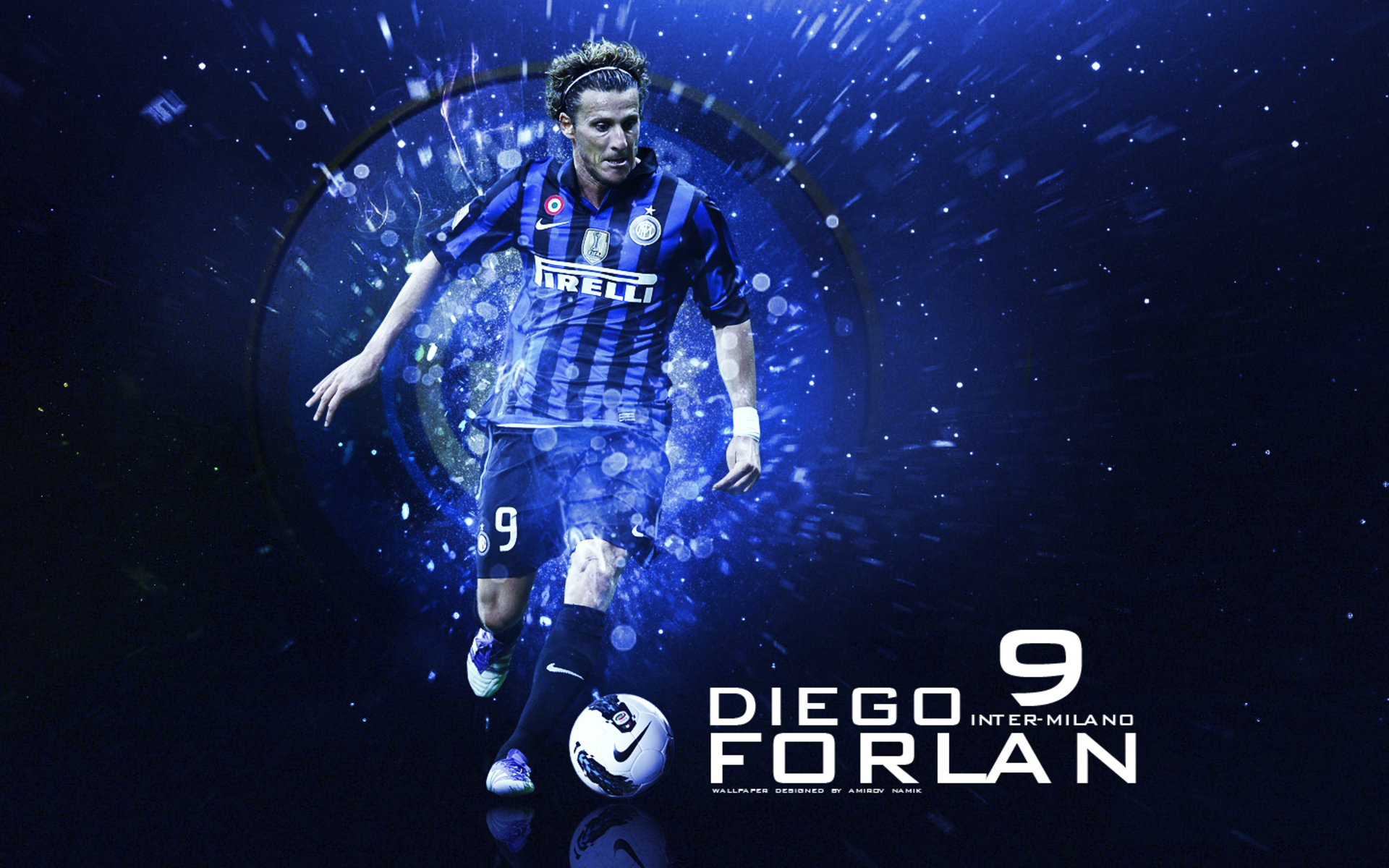 Diego Forlán Inter Milan Football Player HD Wallpaper