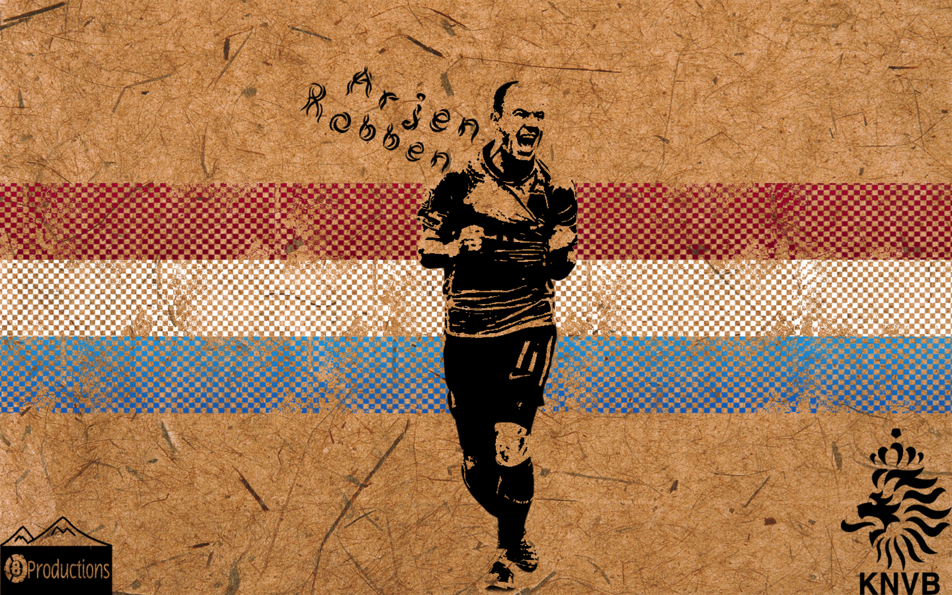 Arjen Robben Netherlands Football Art HD Wallpaper
