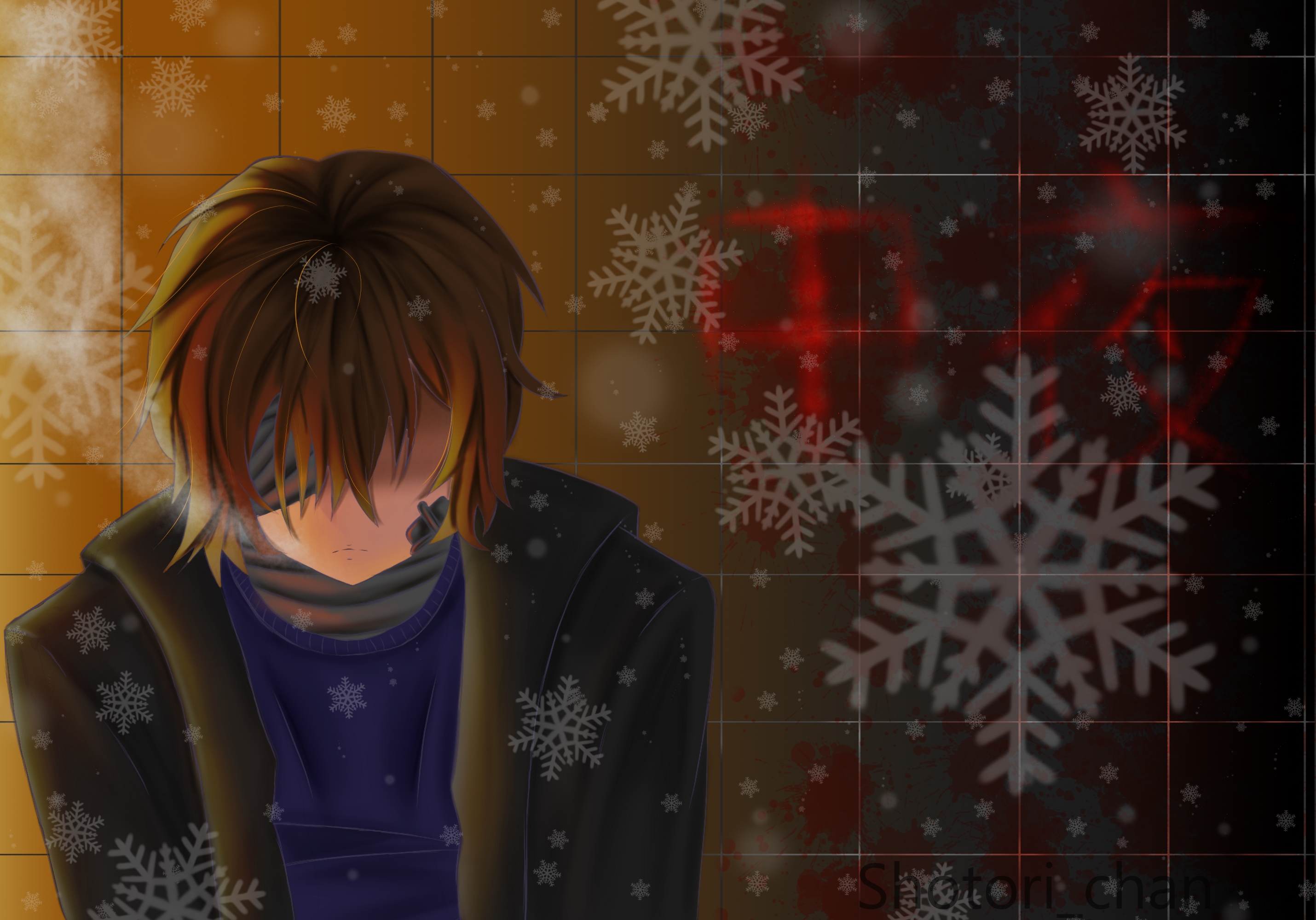 Chuuya Nakahara: Winter's contrast of light and darkness HD Wallpaper