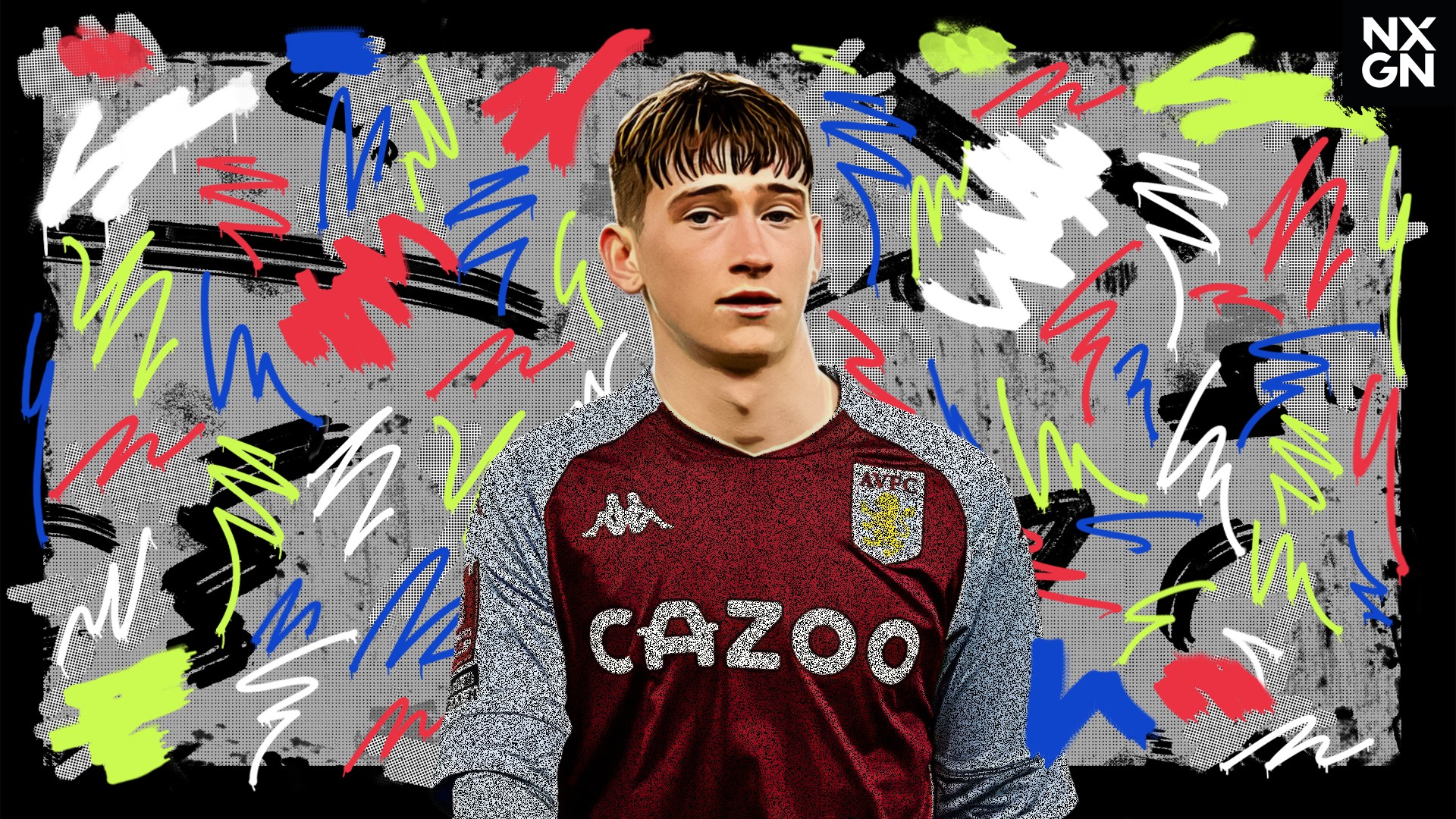 Louie Barry Aston Villa F.C. Soccer Player Art HD Wallpaper
