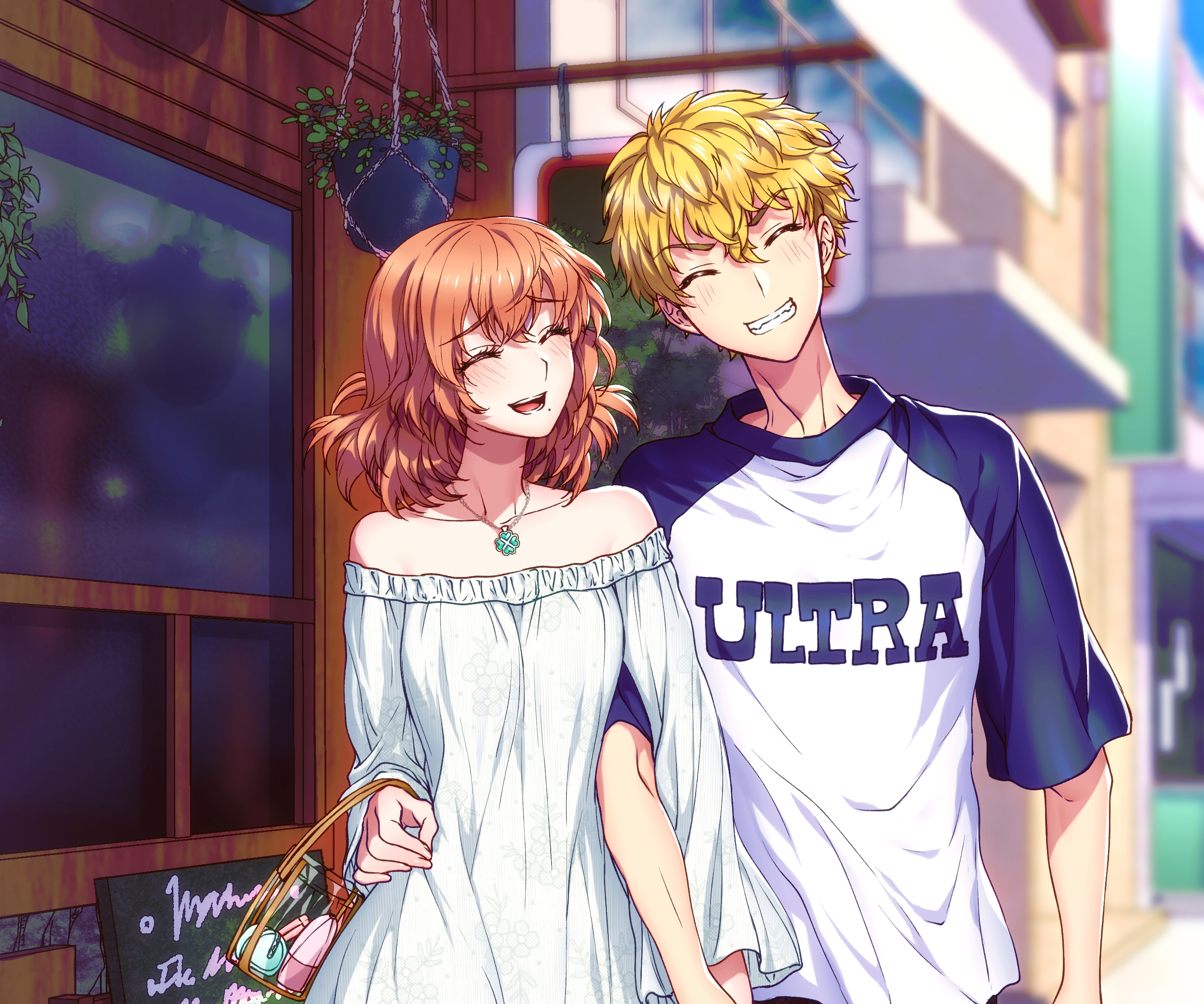 Hinata Tachibana and Takemichi Hanagaki happy walk HD Wallpaper