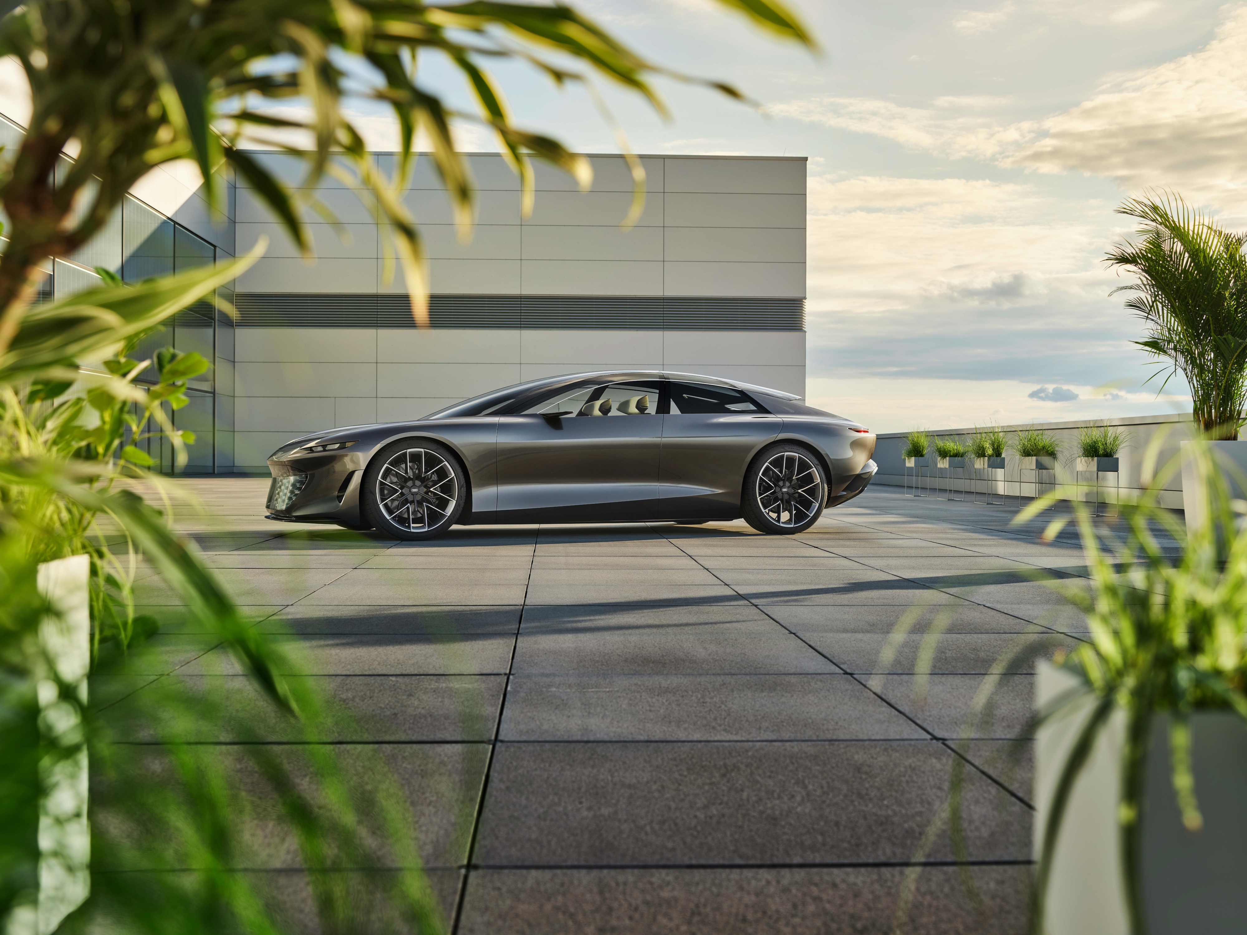 Audi Grandsphere Concept: Modern Electric Luxury Car HD Wallpaper