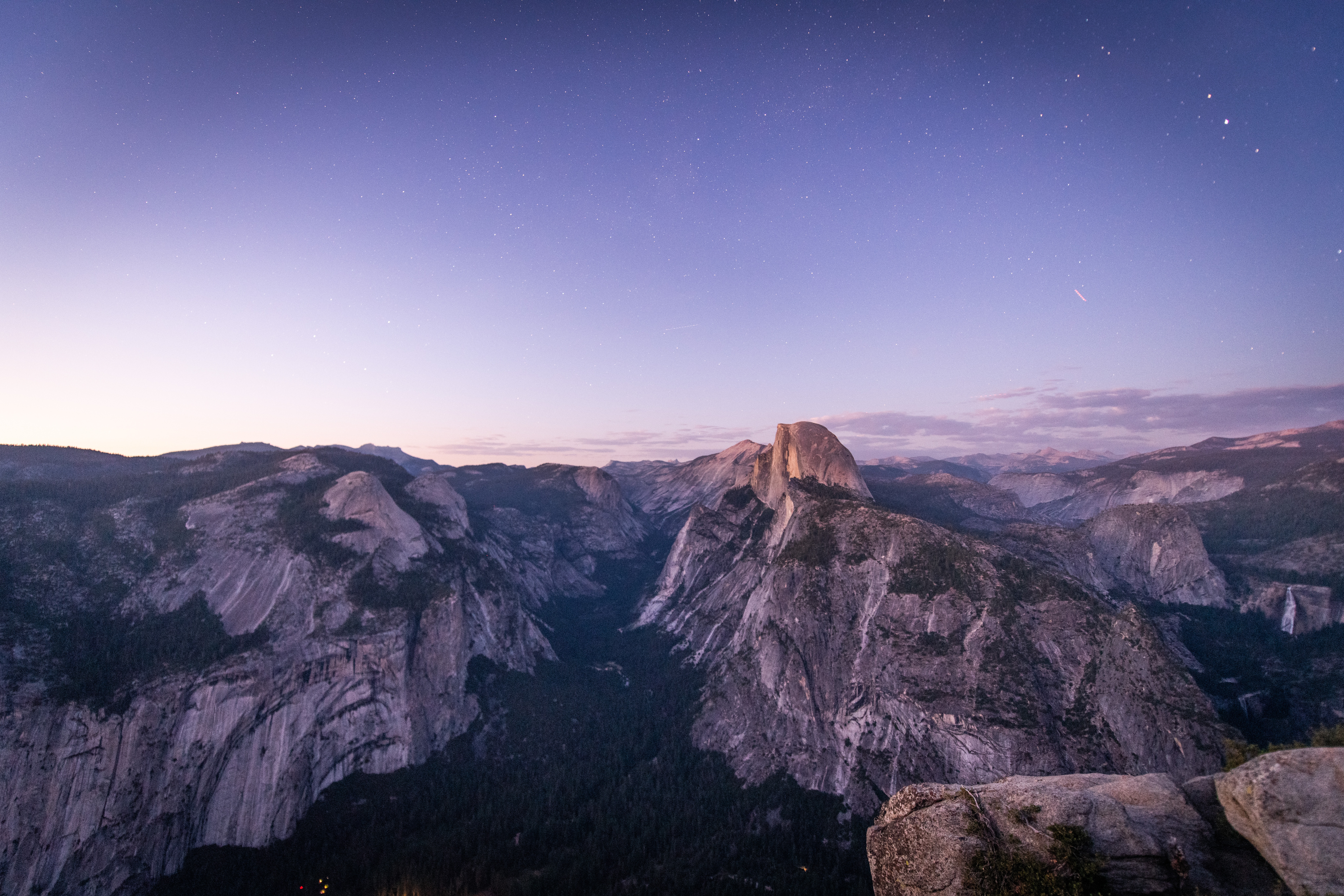 Half Dome and Stars in Yosemite National Park HD Wallpaper
