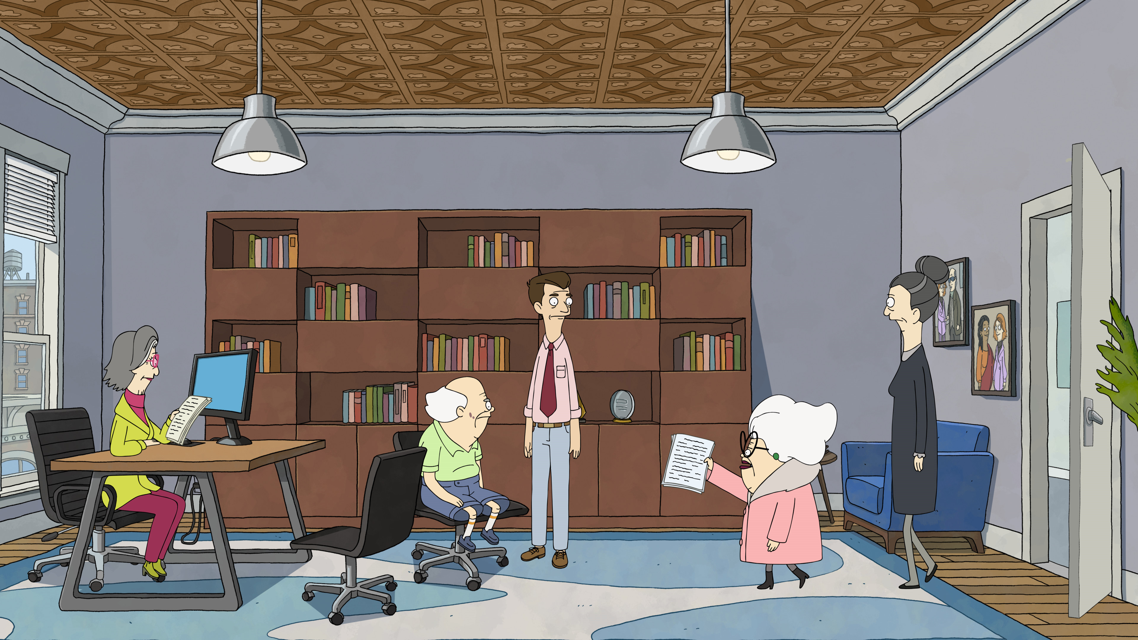 Bitsy and Helen in Central Park office HD Wallpaper