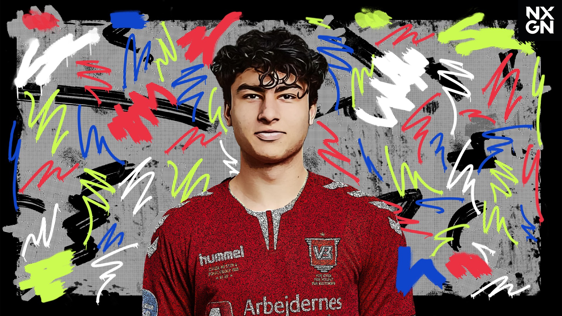 Wahid Faghir, Danish Soccer Player Portrait HD Wallpaper