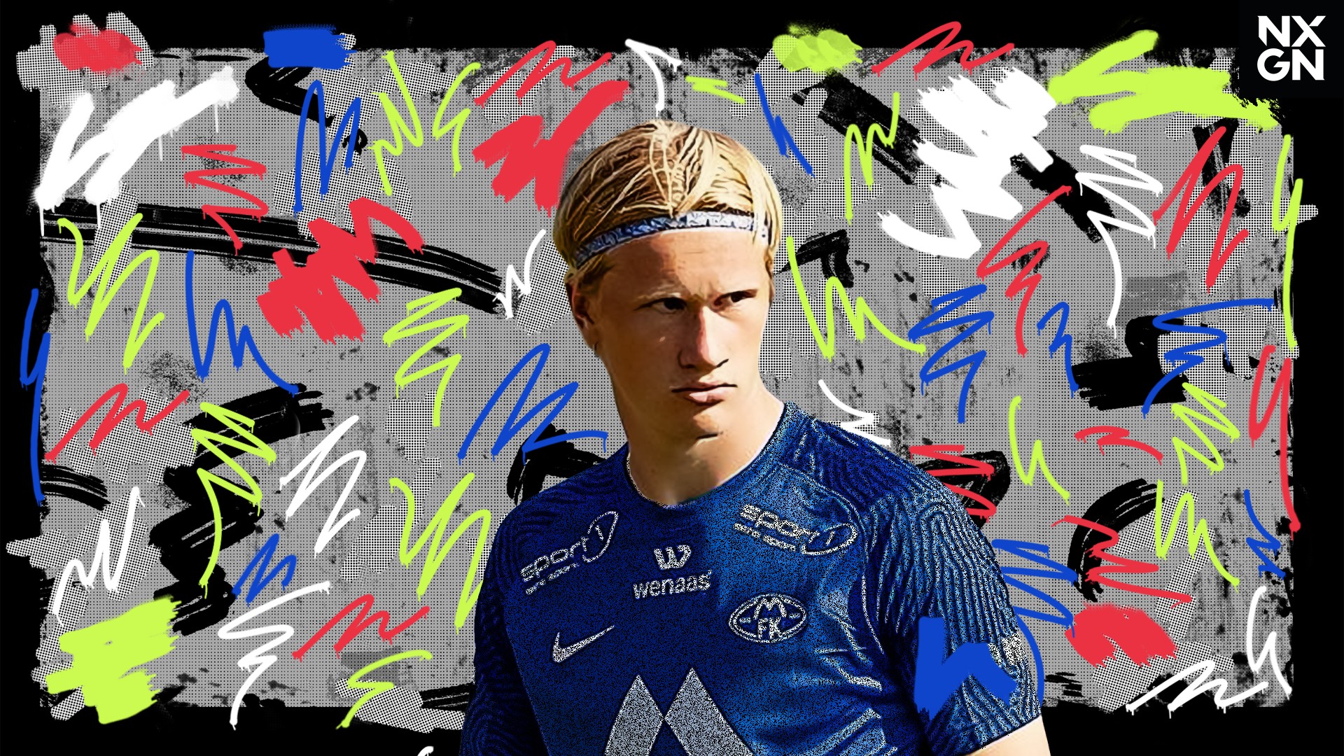 Albert Braut Tjåland in blue Molde FK jersey HD Wallpaper