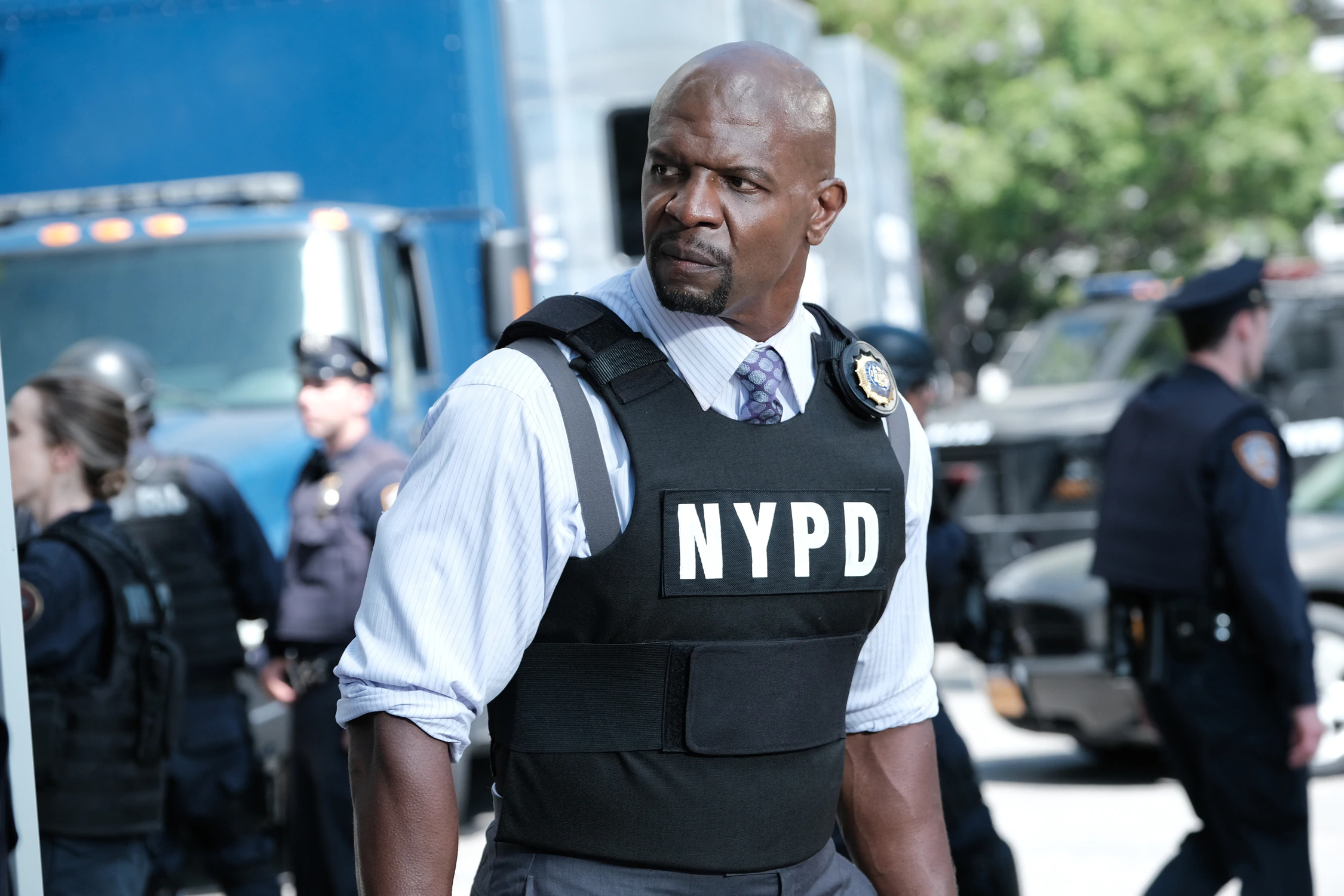 Terry Crews as NYPD officer in Brooklyn Nine-Nine HD Wallpaper