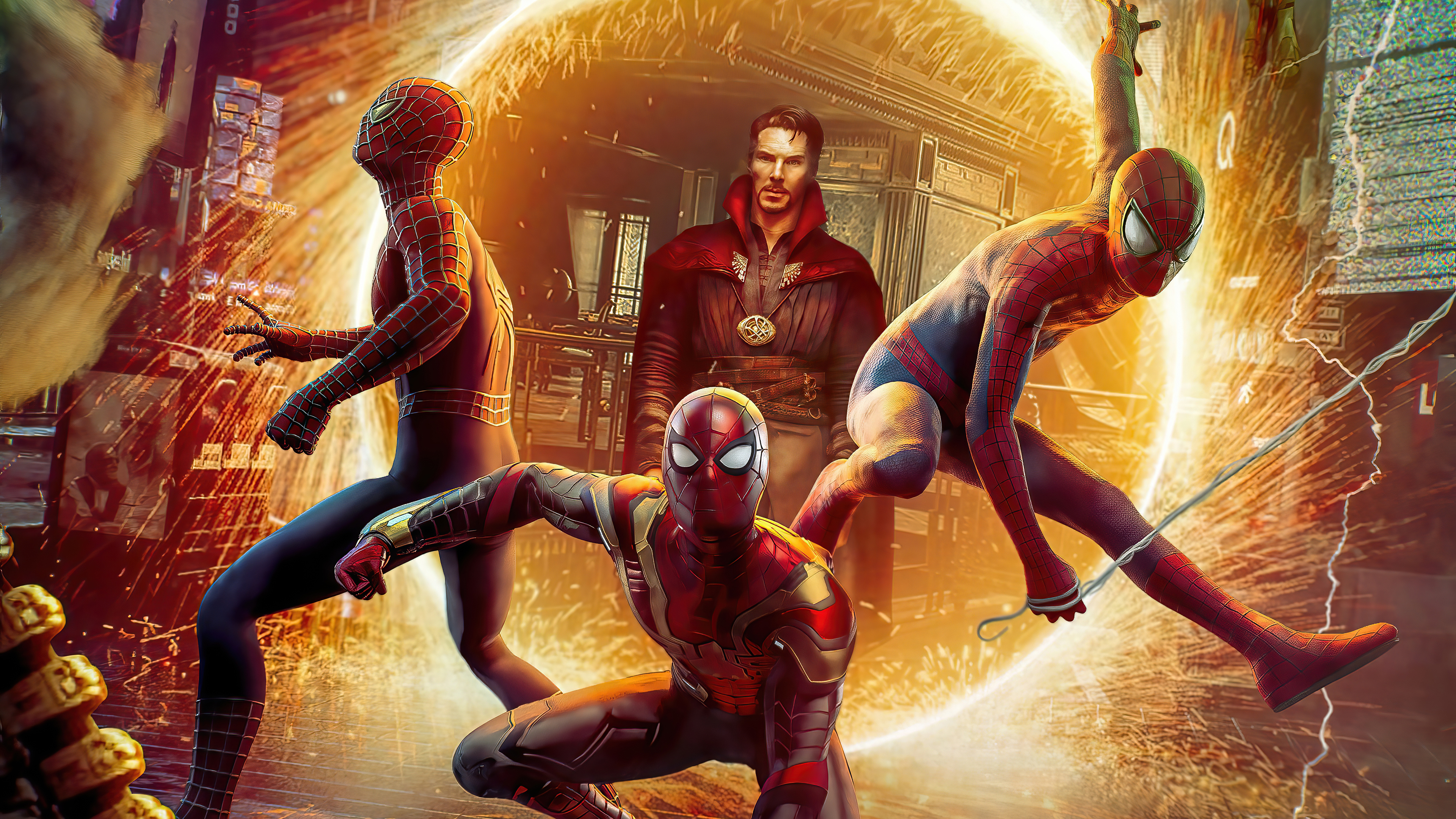 Spider-Man No Way Home Doctor Strange Multiverse HD Wallpaper