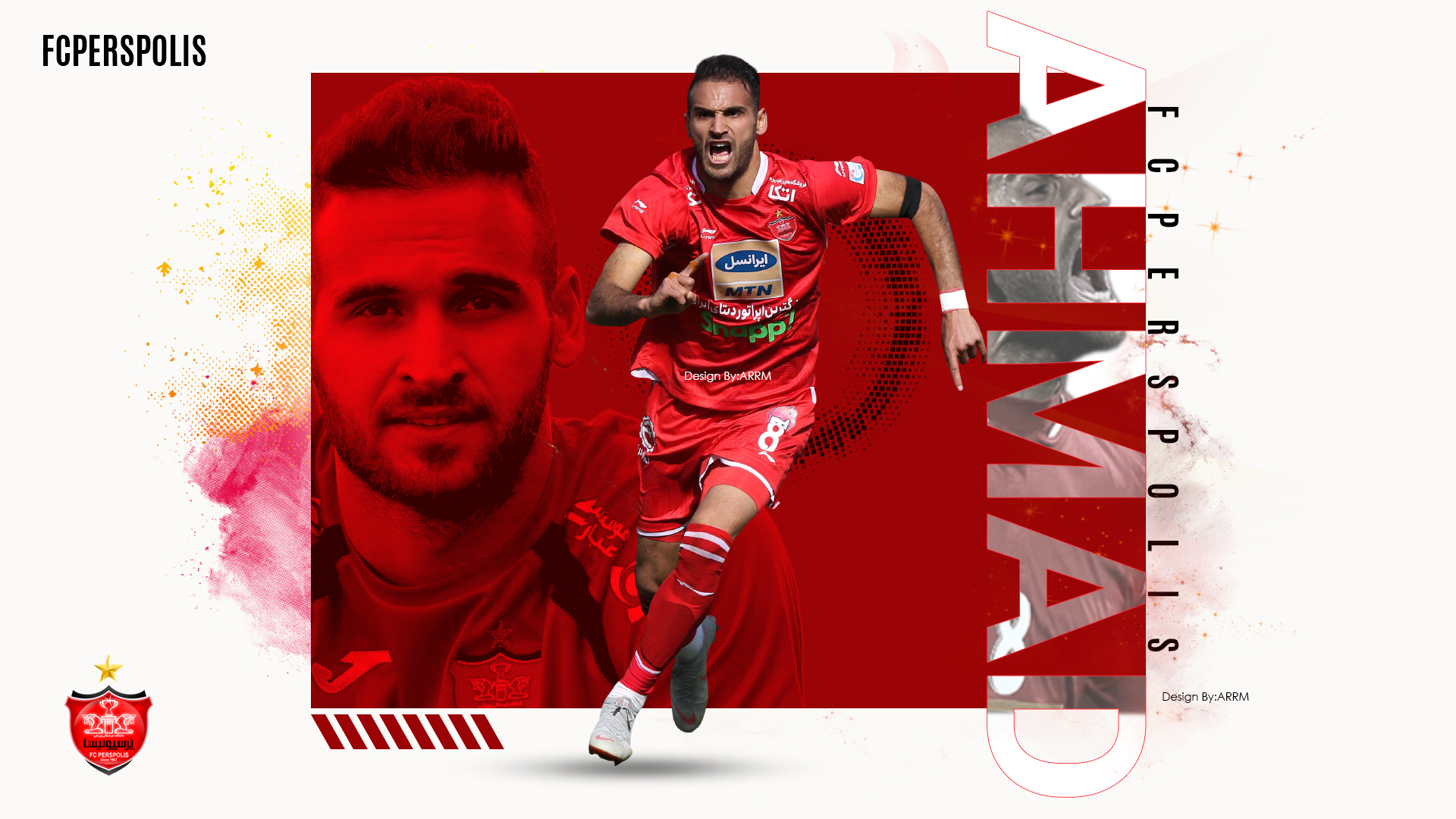 Ahmad Nourollahi Persepolis F.C. Football Player Graphic HD Wallpaper
