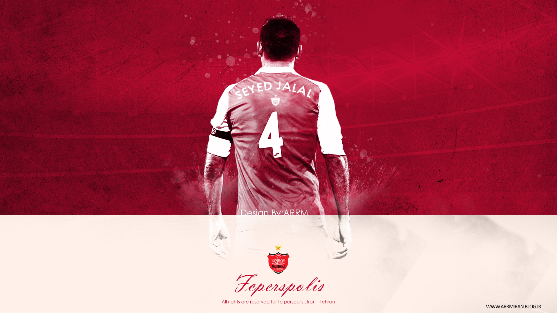 Seyyed Jalal Hosseini #4 Persepolis F.C. Football Art HD Wallpaper