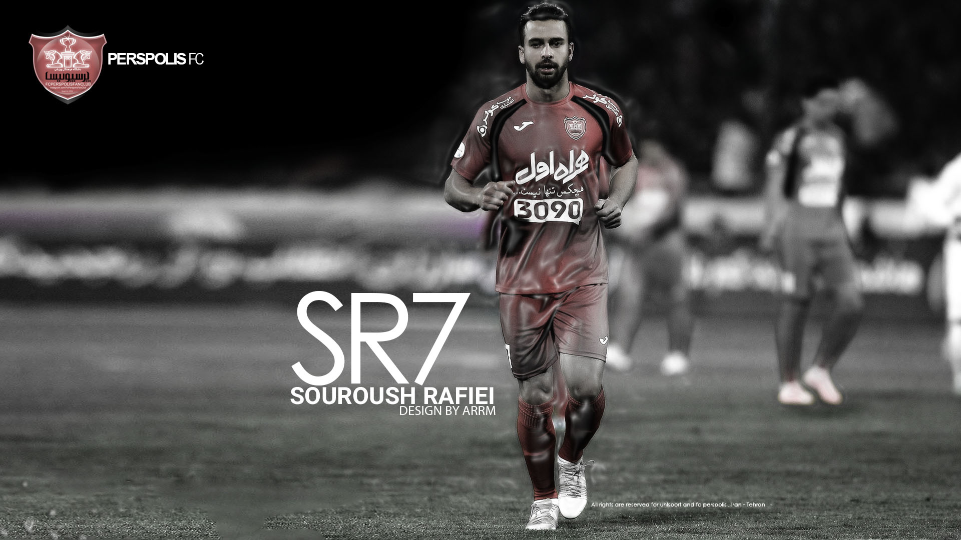 Soroush Rafiei SR7 in Persepolis FC jersey HD Wallpaper