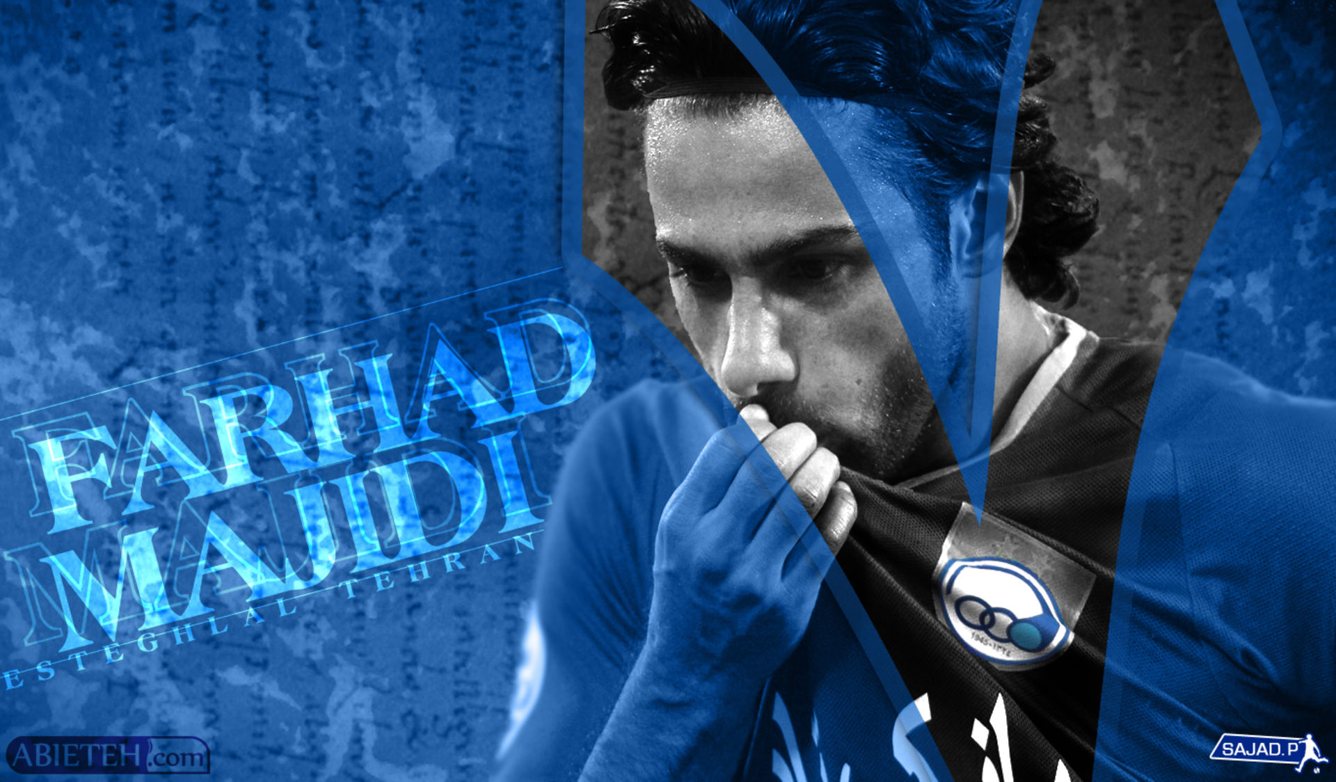 Farhad Majidi, Esteghlal F.C. player in blue HD Wallpaper