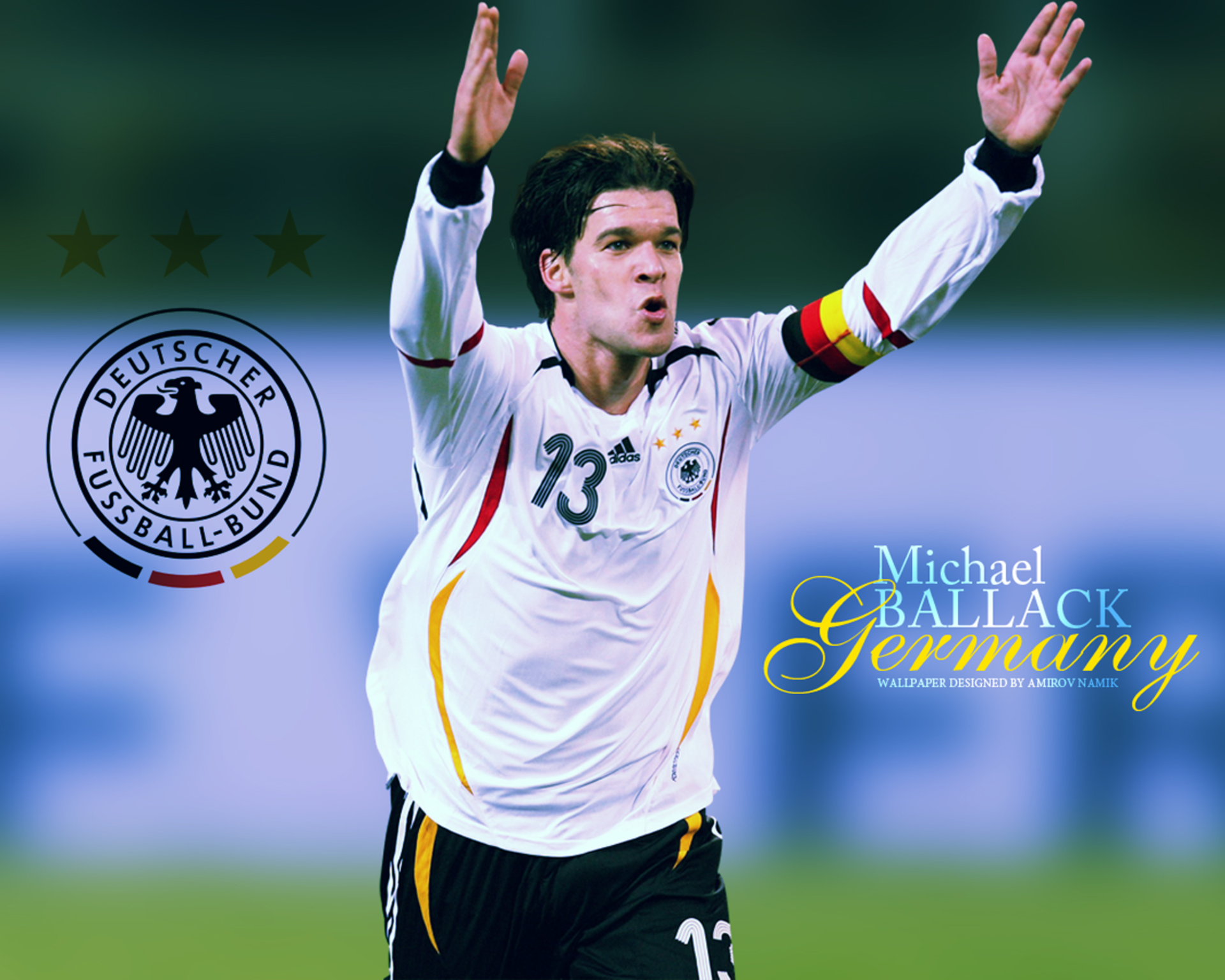 Michael Ballack Germany National Football Team HD Wallpaper