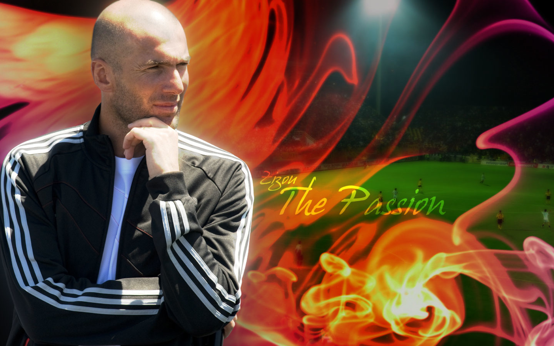 Zinedine Zidane: The Passion of Soccer HD Wallpaper