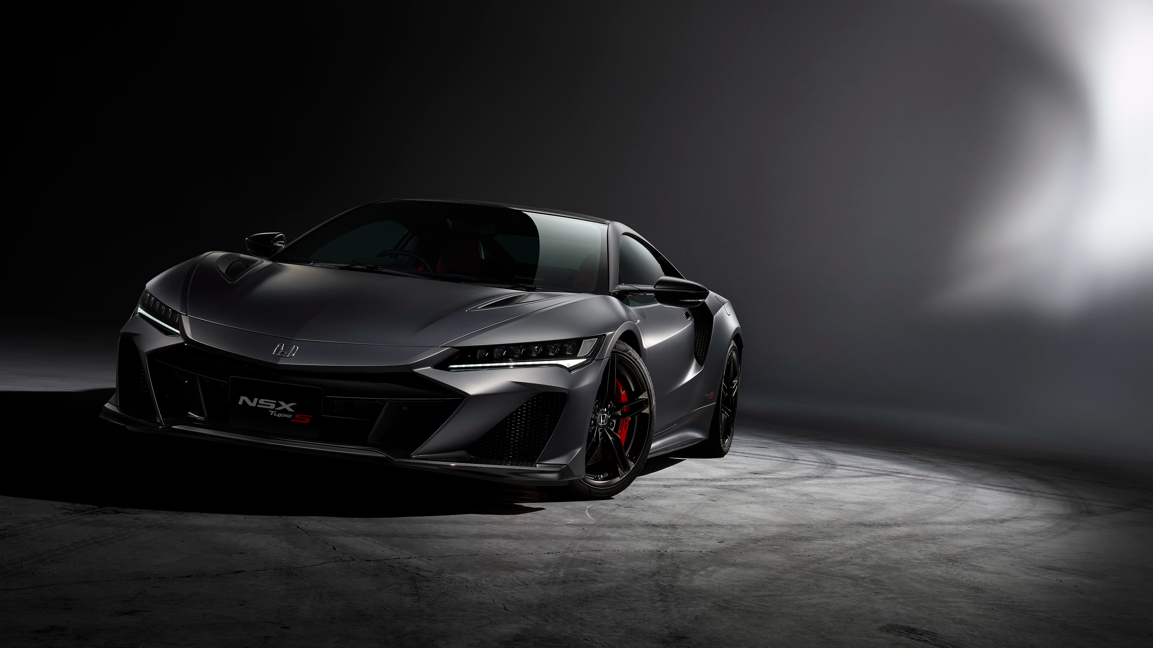 Honda NSX Type S Supercar in Dark Studio 4K HD Wallpaper