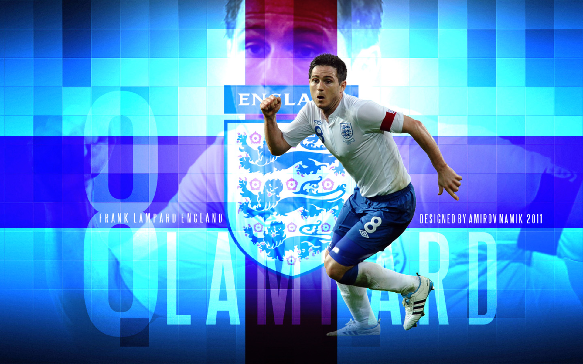 Frank Lampard England National Football Team graphic design HD Wallpaper