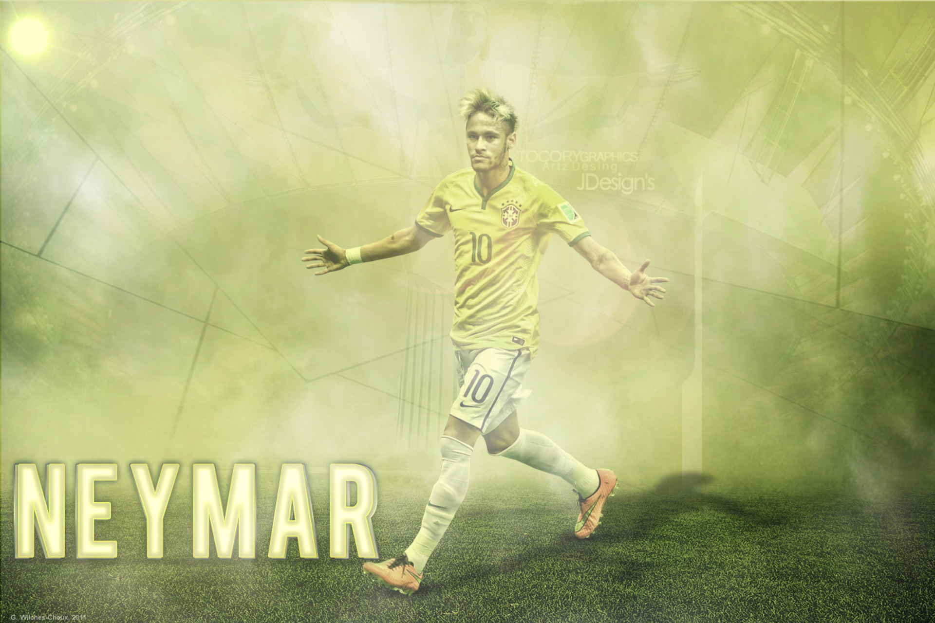 Neymar Brazil National Football Player HD Wallpaper
