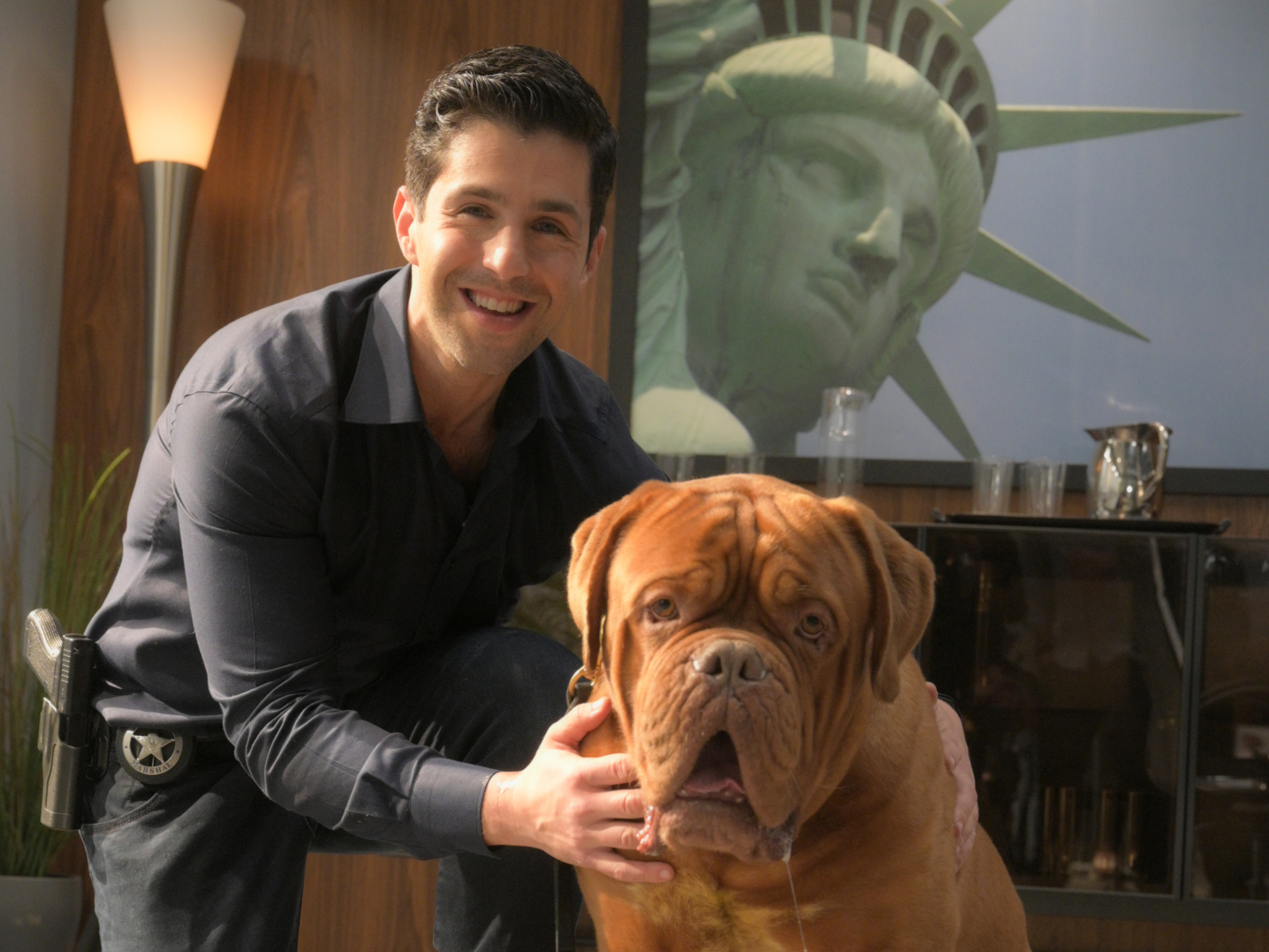 Josh Peck and Hooch in Turner and Hooch HD HD Wallpaper