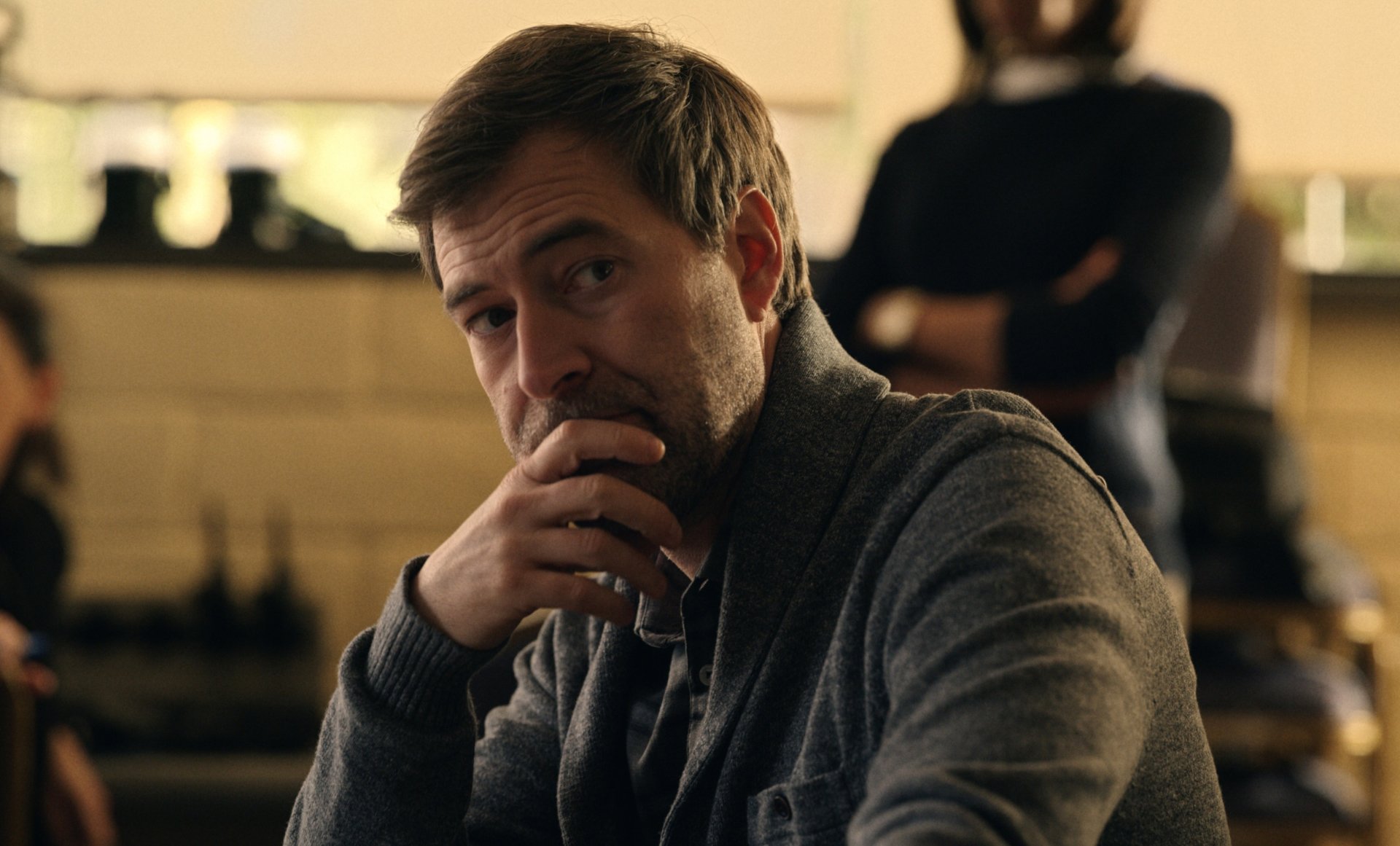 Mark Duplass looking thoughtful in The Morning Show HD Wallpaper