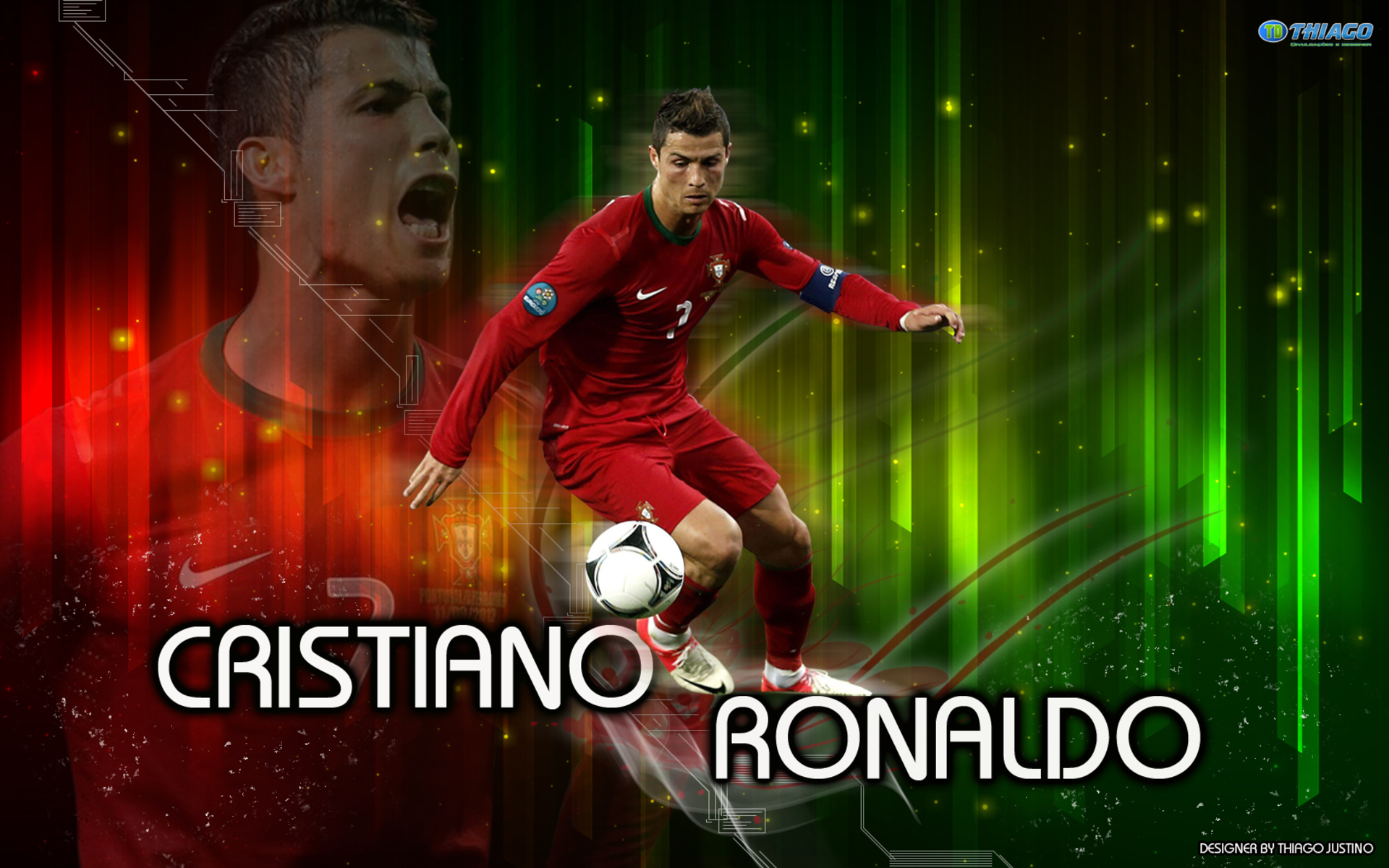 Cristiano Ronaldo Portugal National Team Football Action HD Wallpaper
