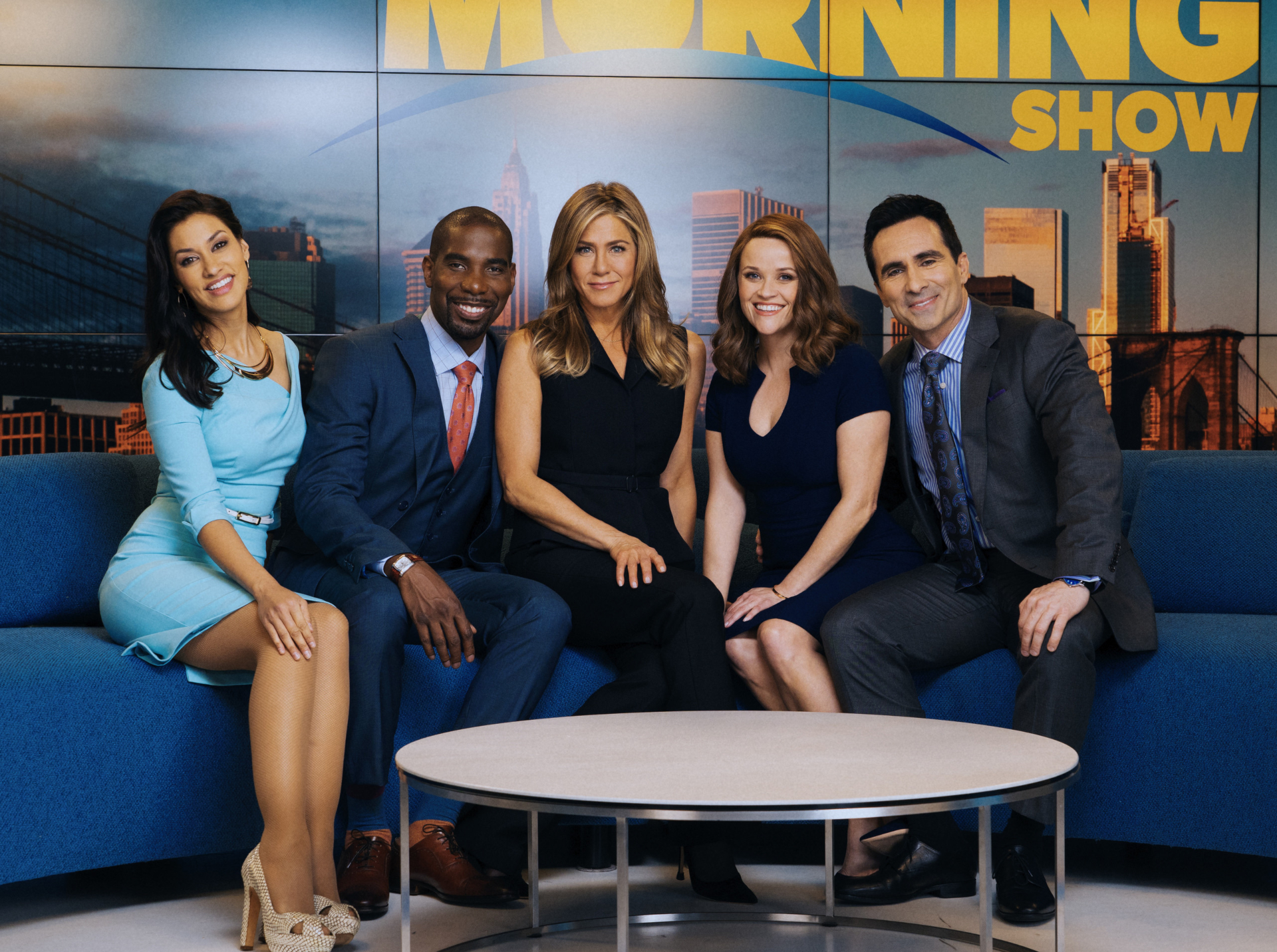 The Morning Show cast with Jennifer Aniston and Reese Witherspoon HD Wallpaper