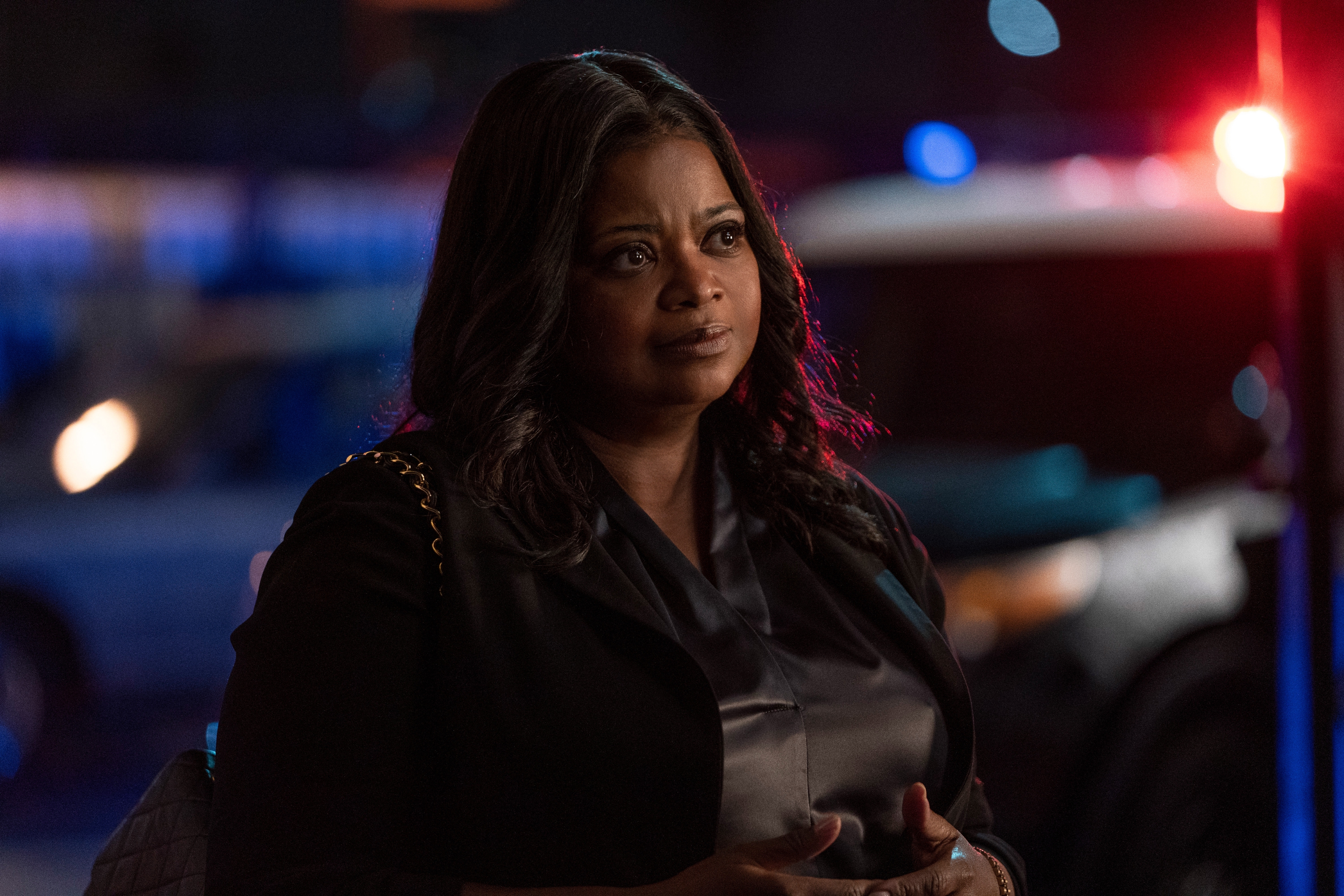 Octavia Spencer in Truth Be Told, concerned expression HD Wallpaper