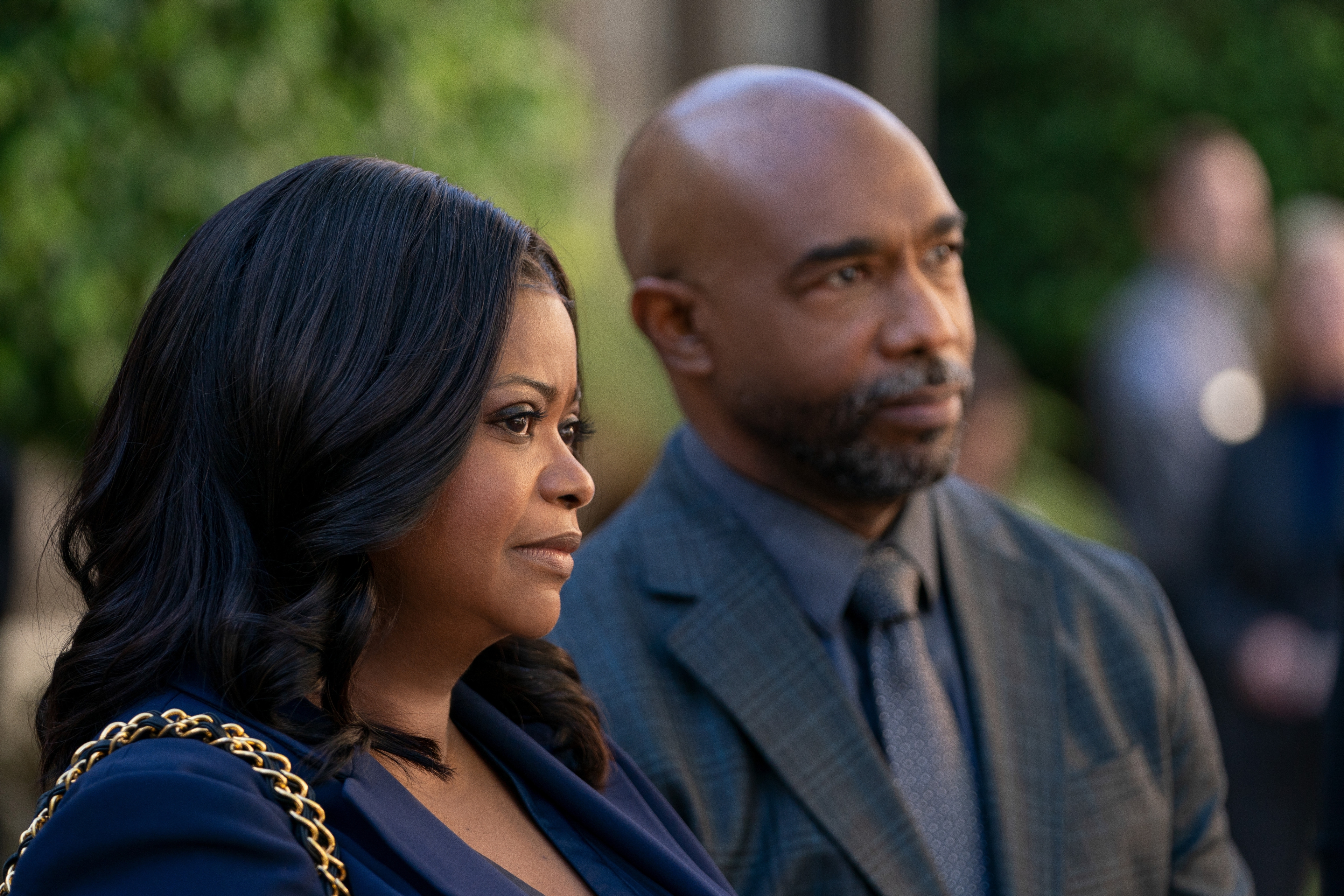 Octavia Spencer and man in Truth Be Told 4K HD Wallpaper