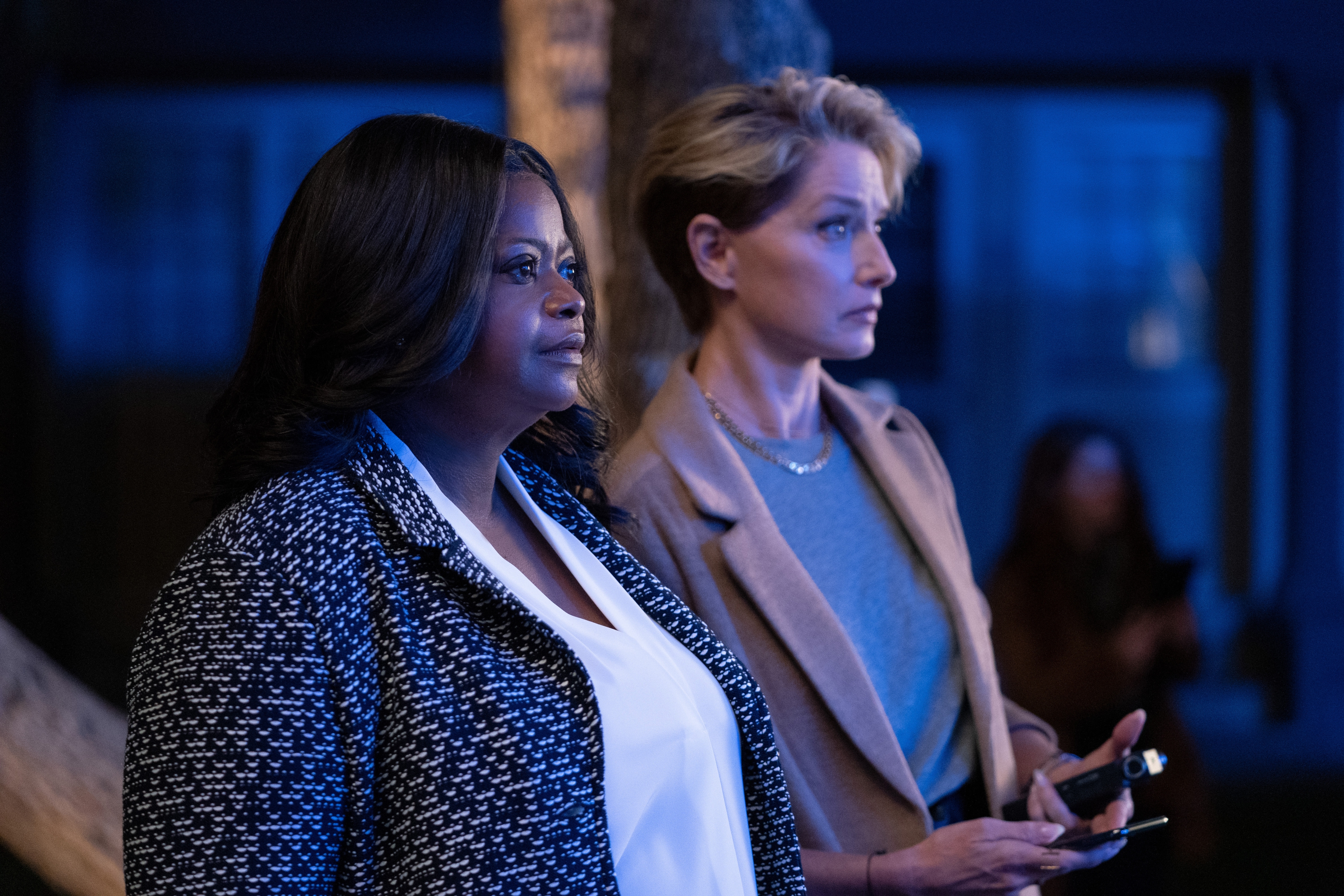 Octavia Spencer and Katherine LaNasa in Truth Be Told HD Wallpaper