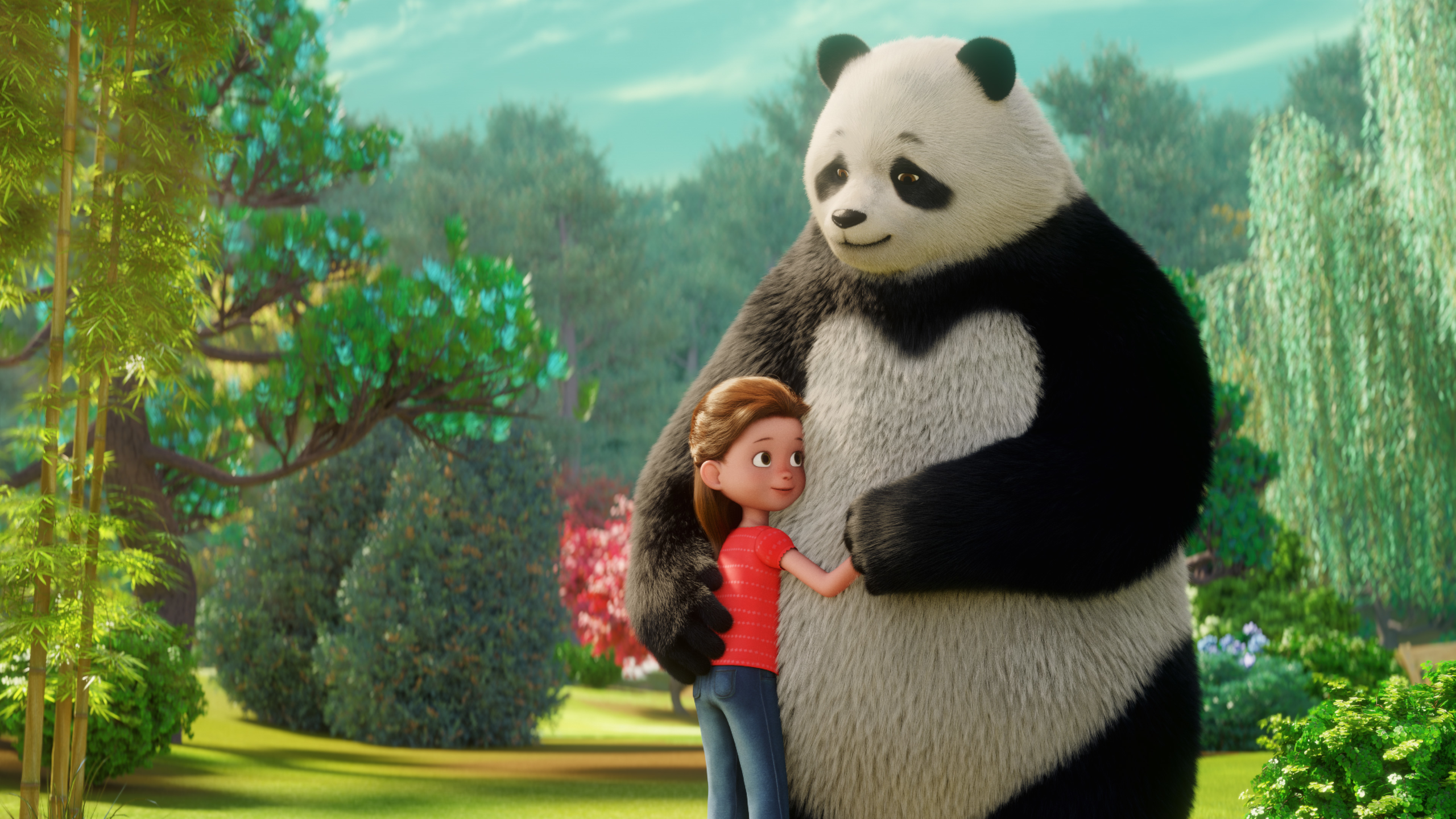Stillwater and Addy's heartwarming embrace HD Wallpaper