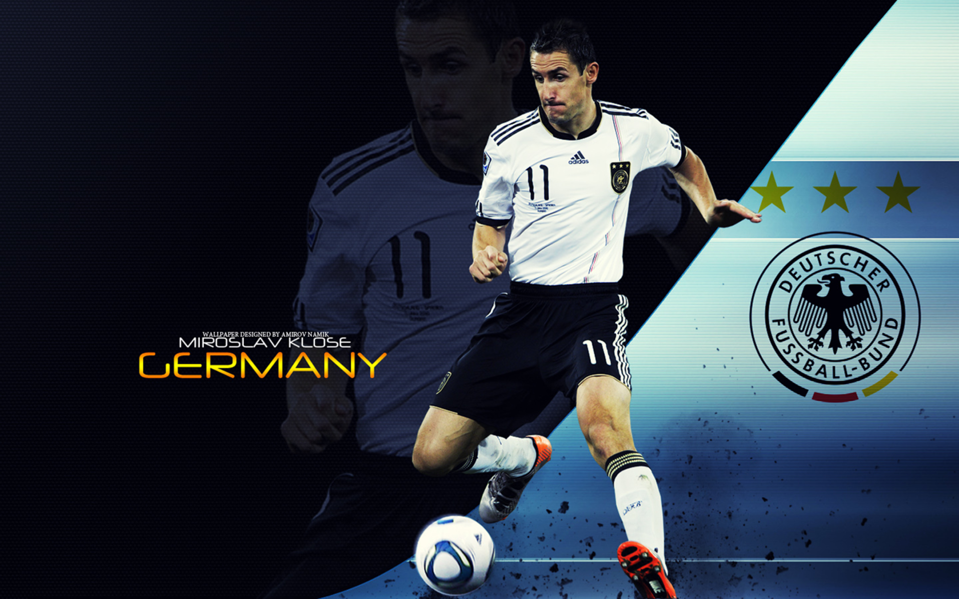 Miroslav Klose Germany National Team Football Action HD Wallpaper