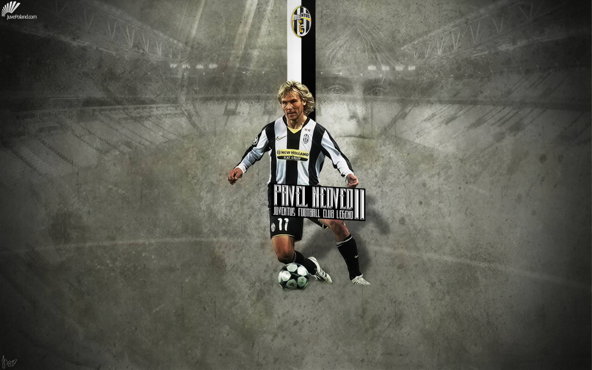 Pavel Nedvěd Juventus F.C. Football Legend HD Wallpaper