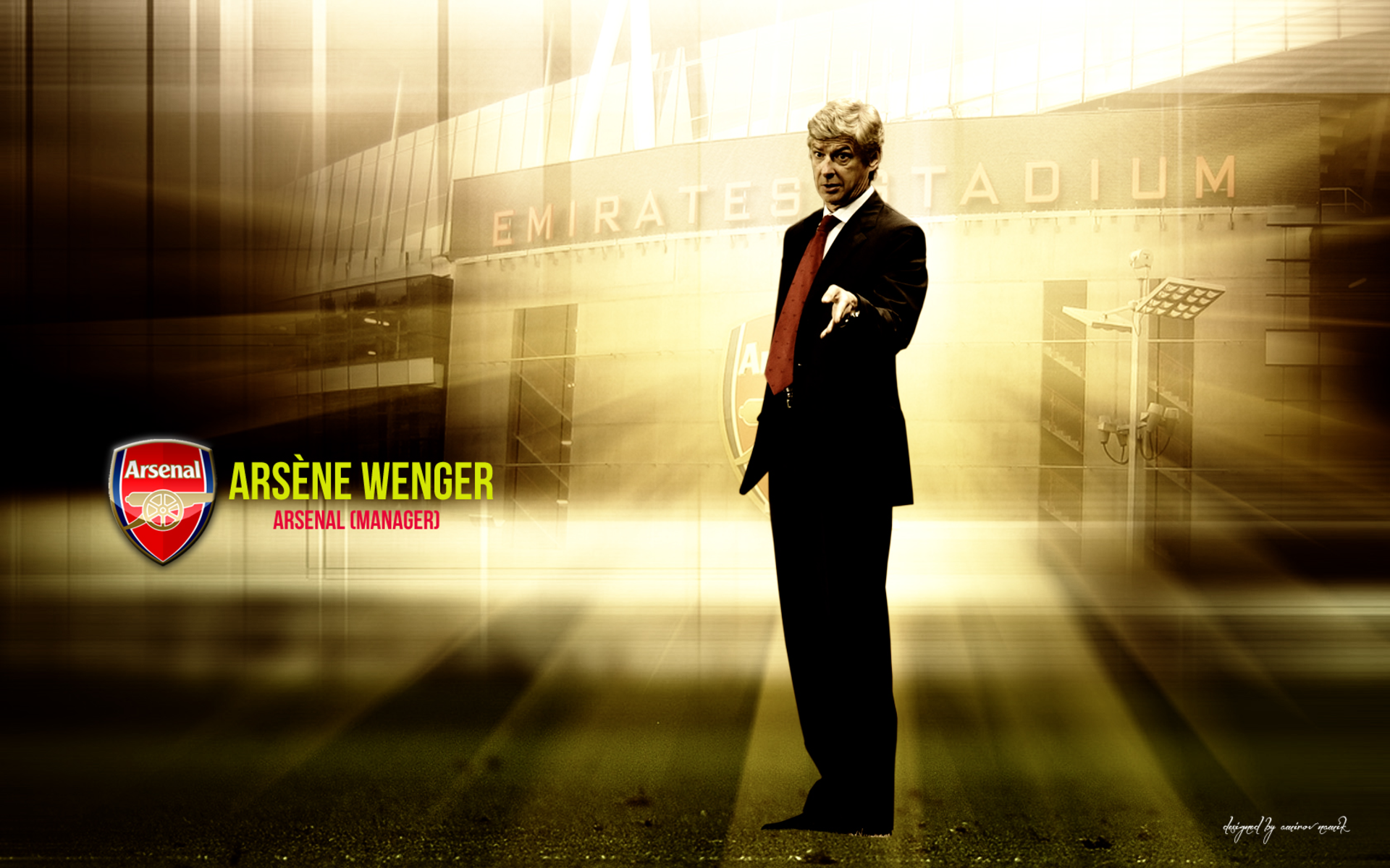 Arsène Wenger, Arsenal Manager at Emirates Stadium HD Wallpaper