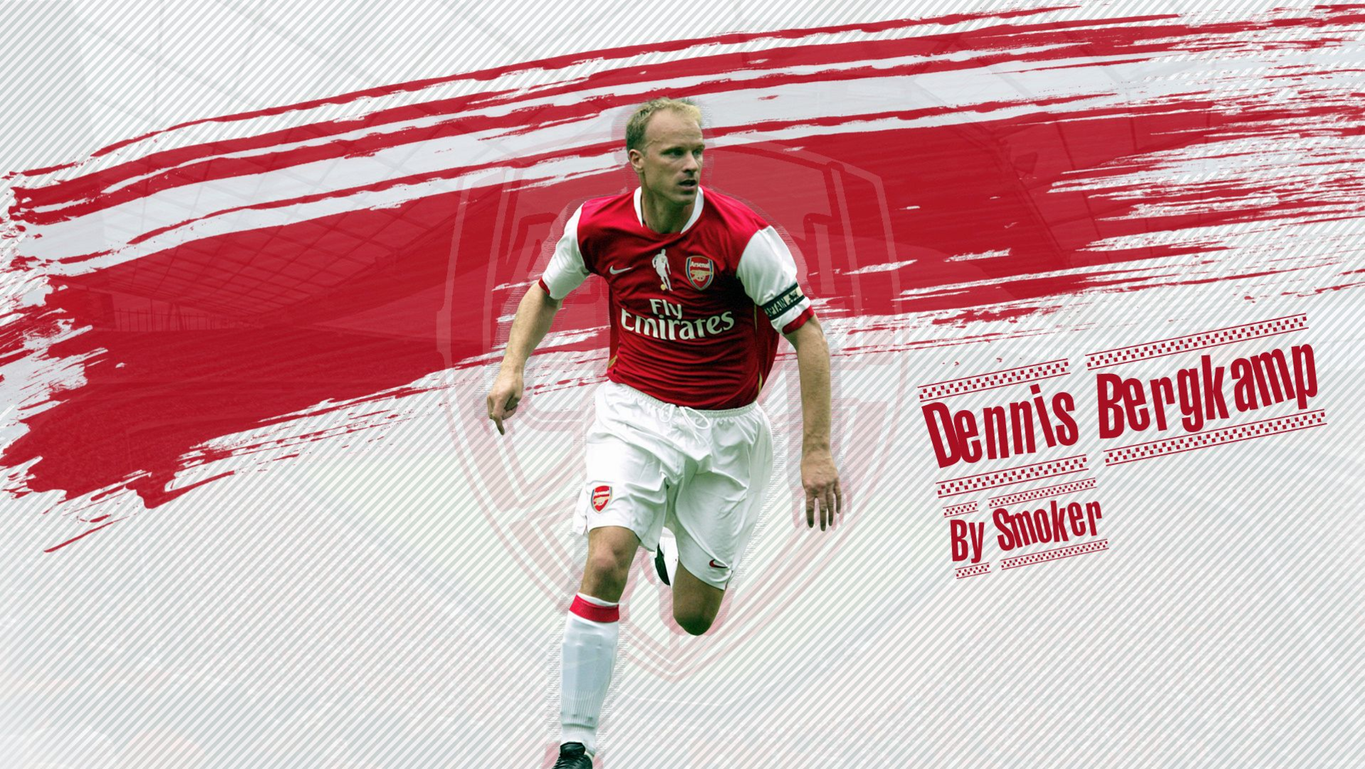 Dennis Bergkamp Arsenal F.C. player graphic HD Wallpaper