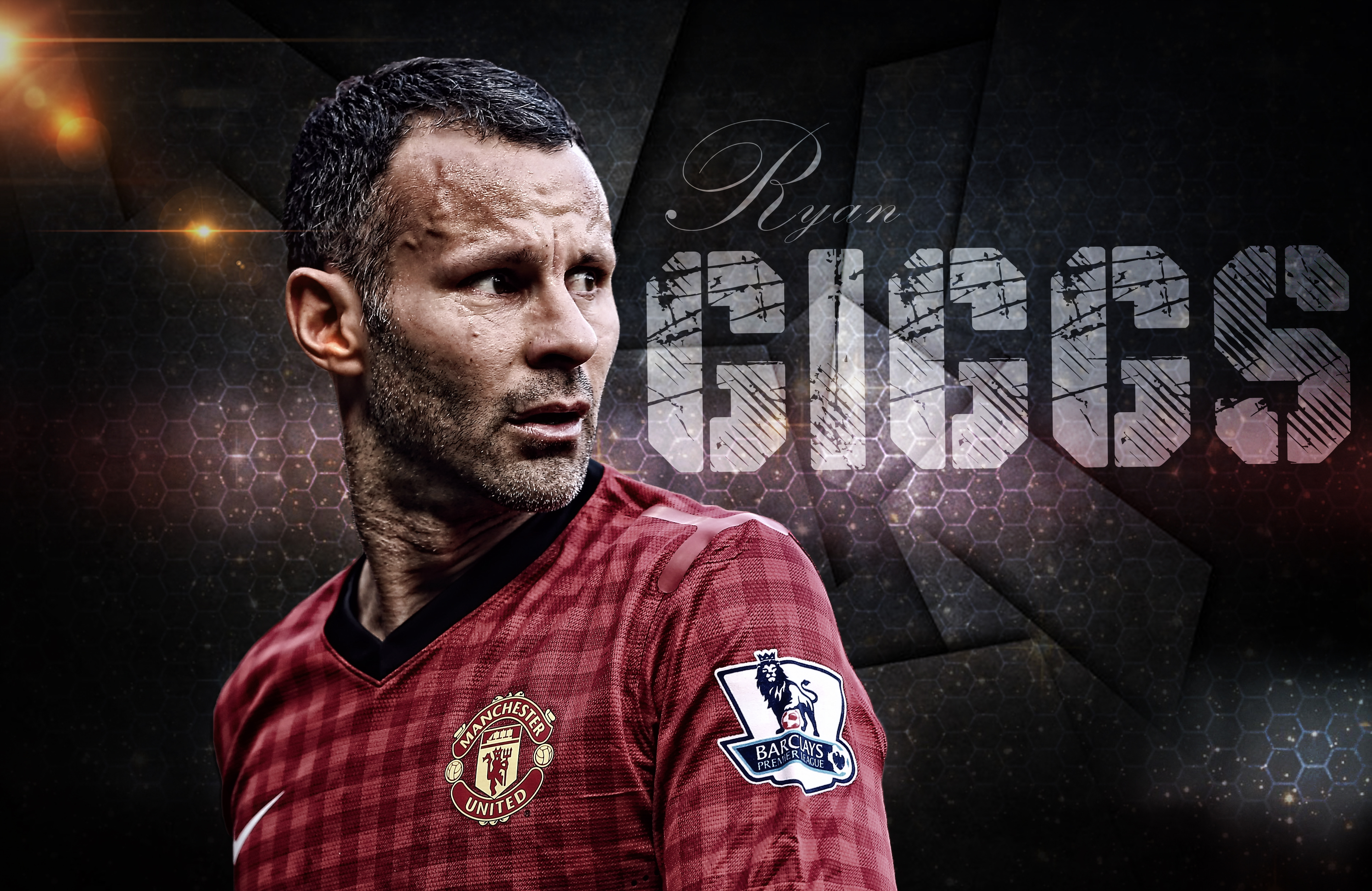 Ryan Giggs Manchester United F.C. Portrait HD Wallpaper