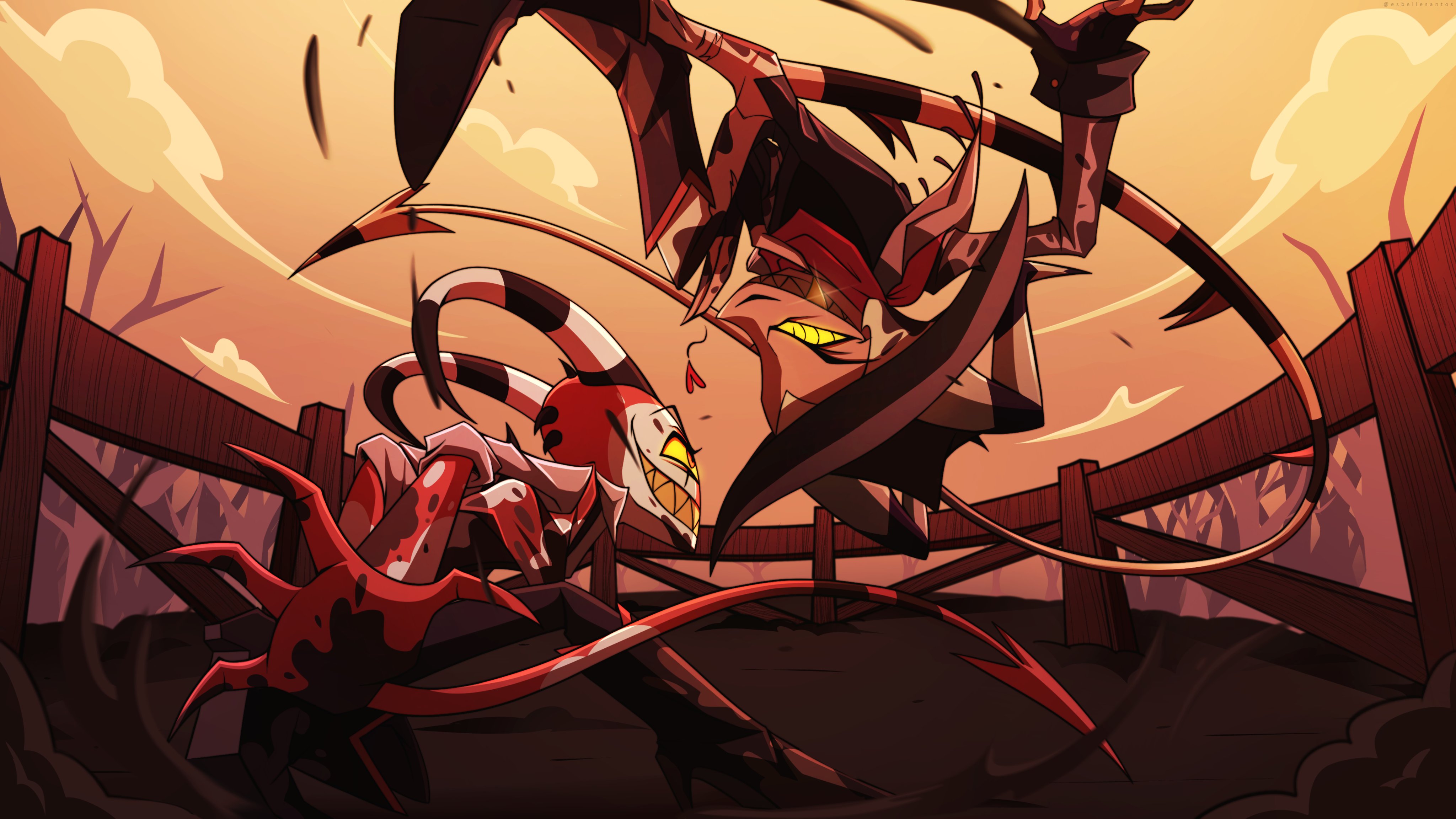 Striker and Blitzo Fierce Battle 4K HD Wallpaper