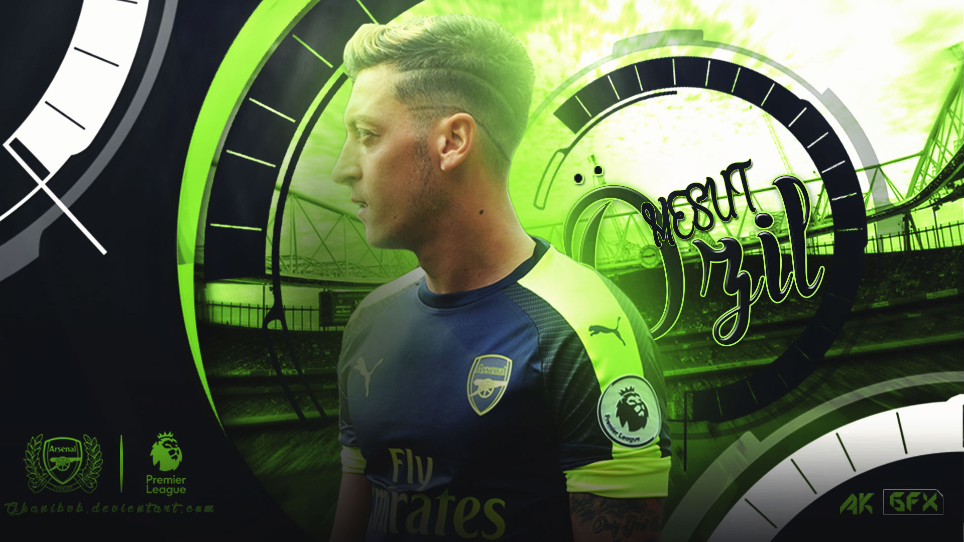 Mesut Özil Arsenal F.C. 4K GFX HD Wallpaper