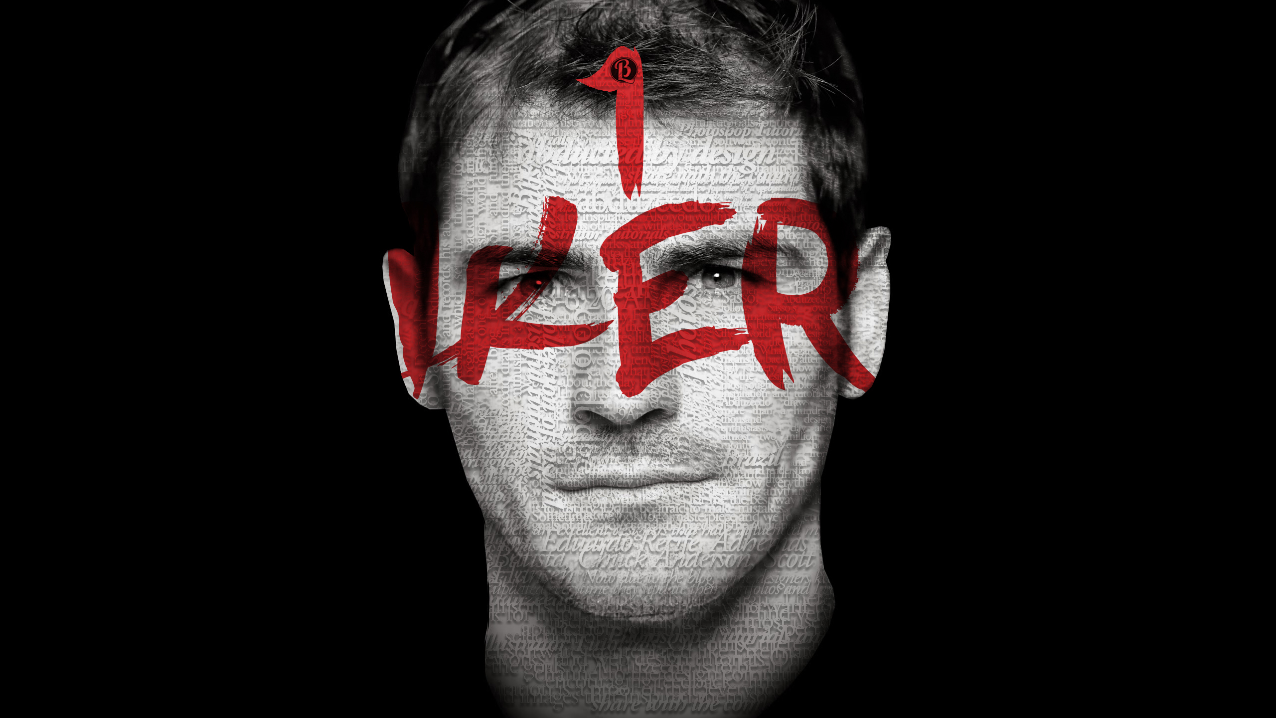 Iker Casillas '1 IKER' red text portrait HD Wallpaper