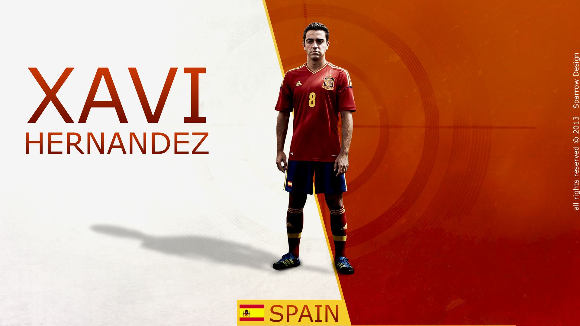 Xavi Hernandez Spain National Football Team Player HD Wallpaper