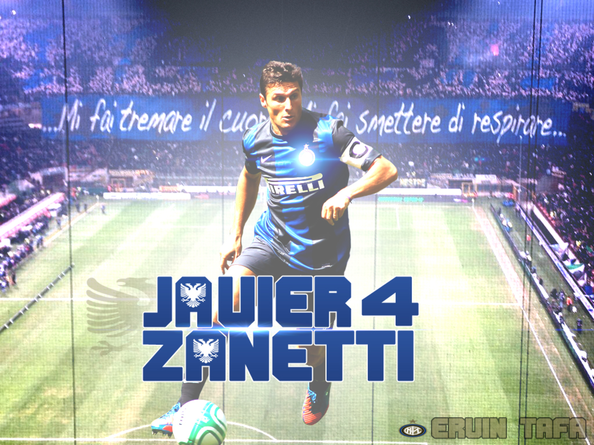 Javier Zanetti 4 Inter Milan legend HD Wallpaper