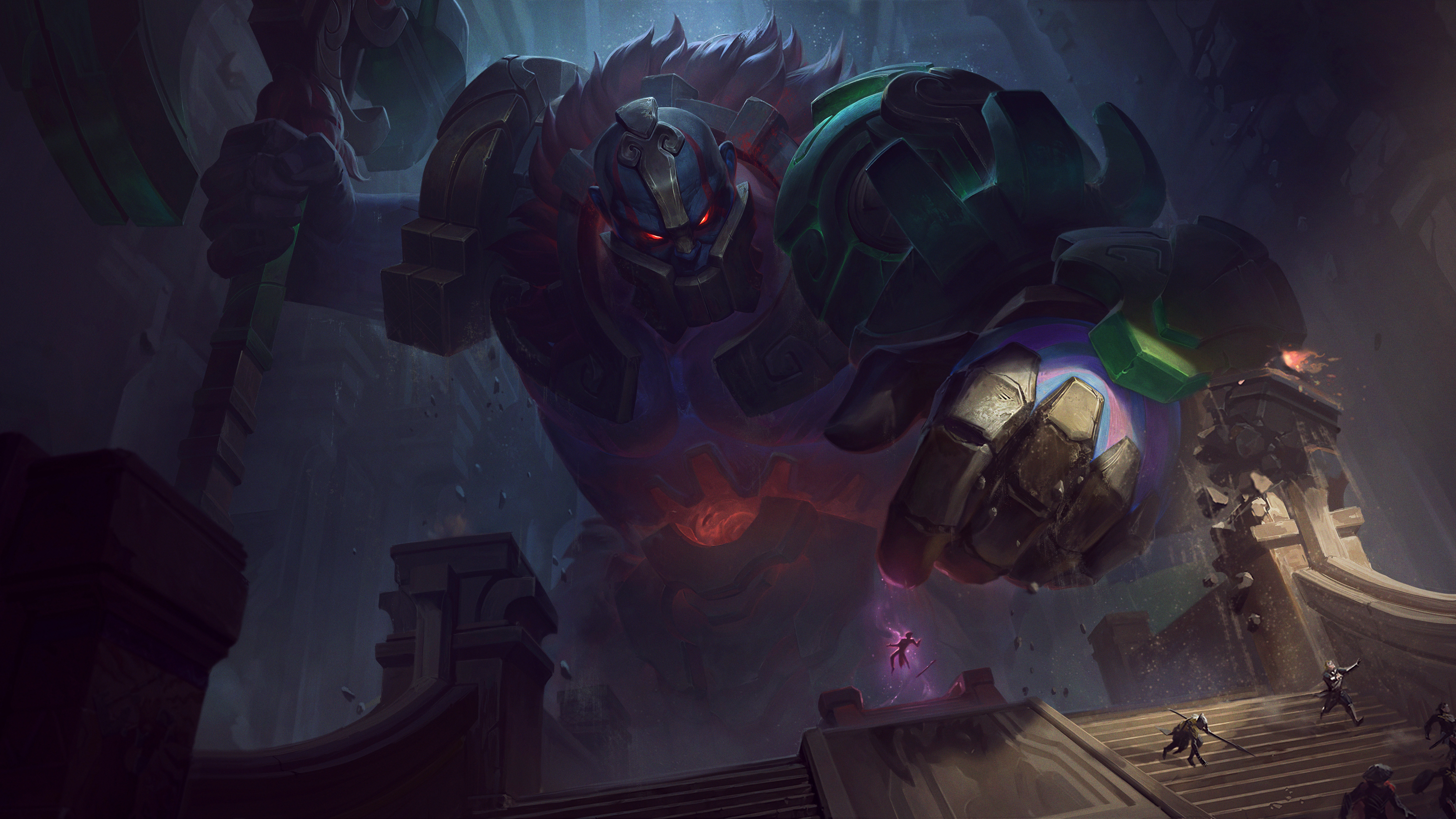 Sion (League of Legends) Colossal Rampage HD Wallpaper
