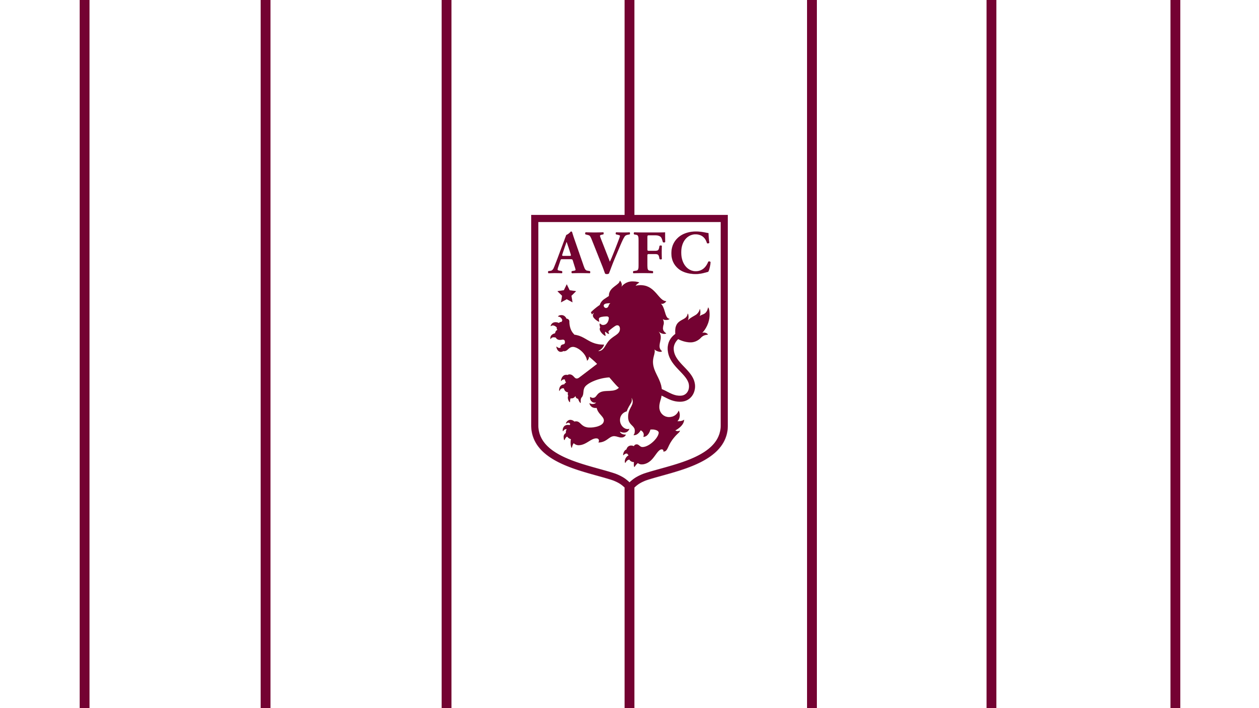 Aston Villa F.C. Striped Soccer Emblem HD Wallpaper