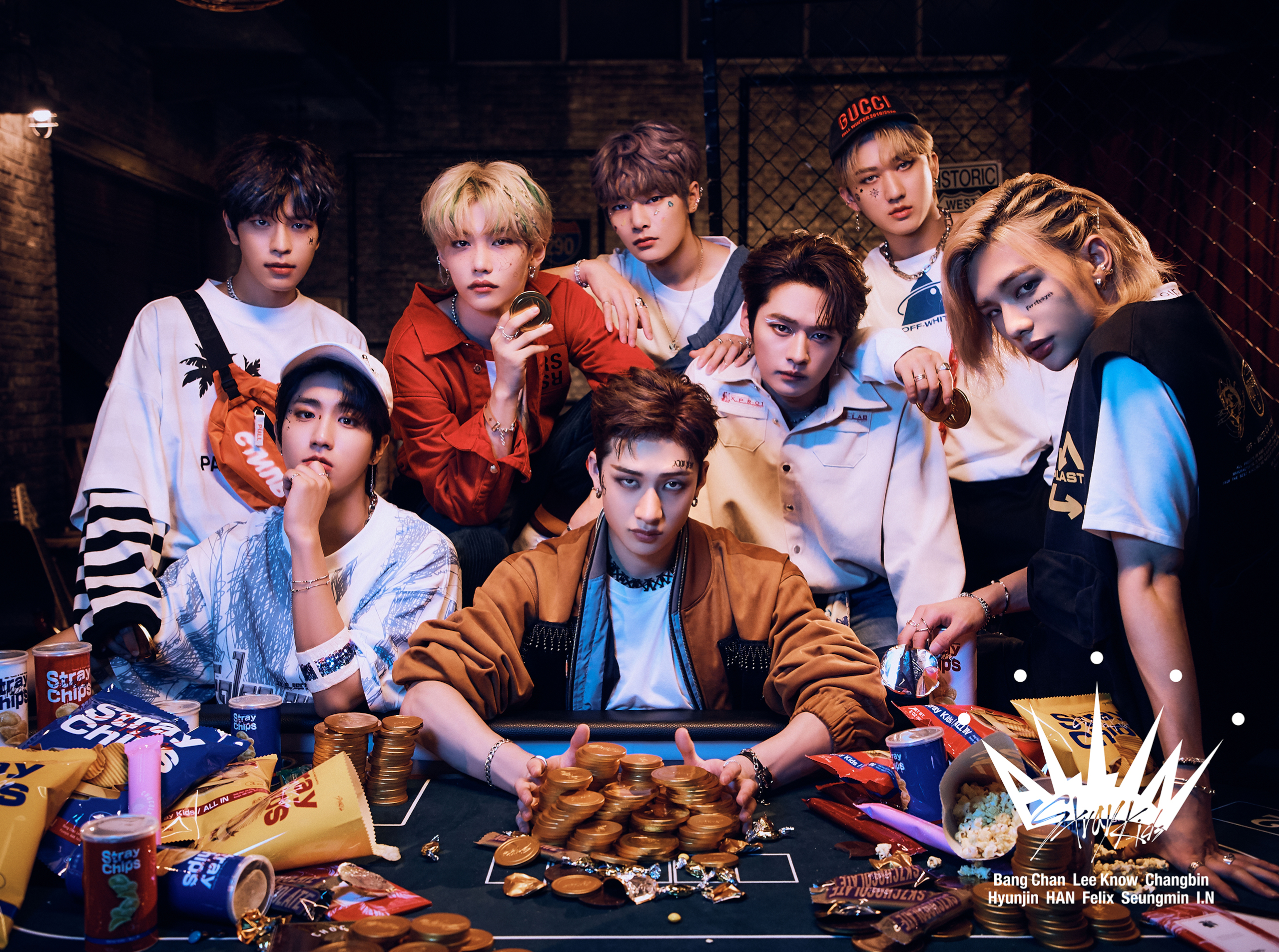 Stray Kids Boy Band Group Photo HD Wallpaper