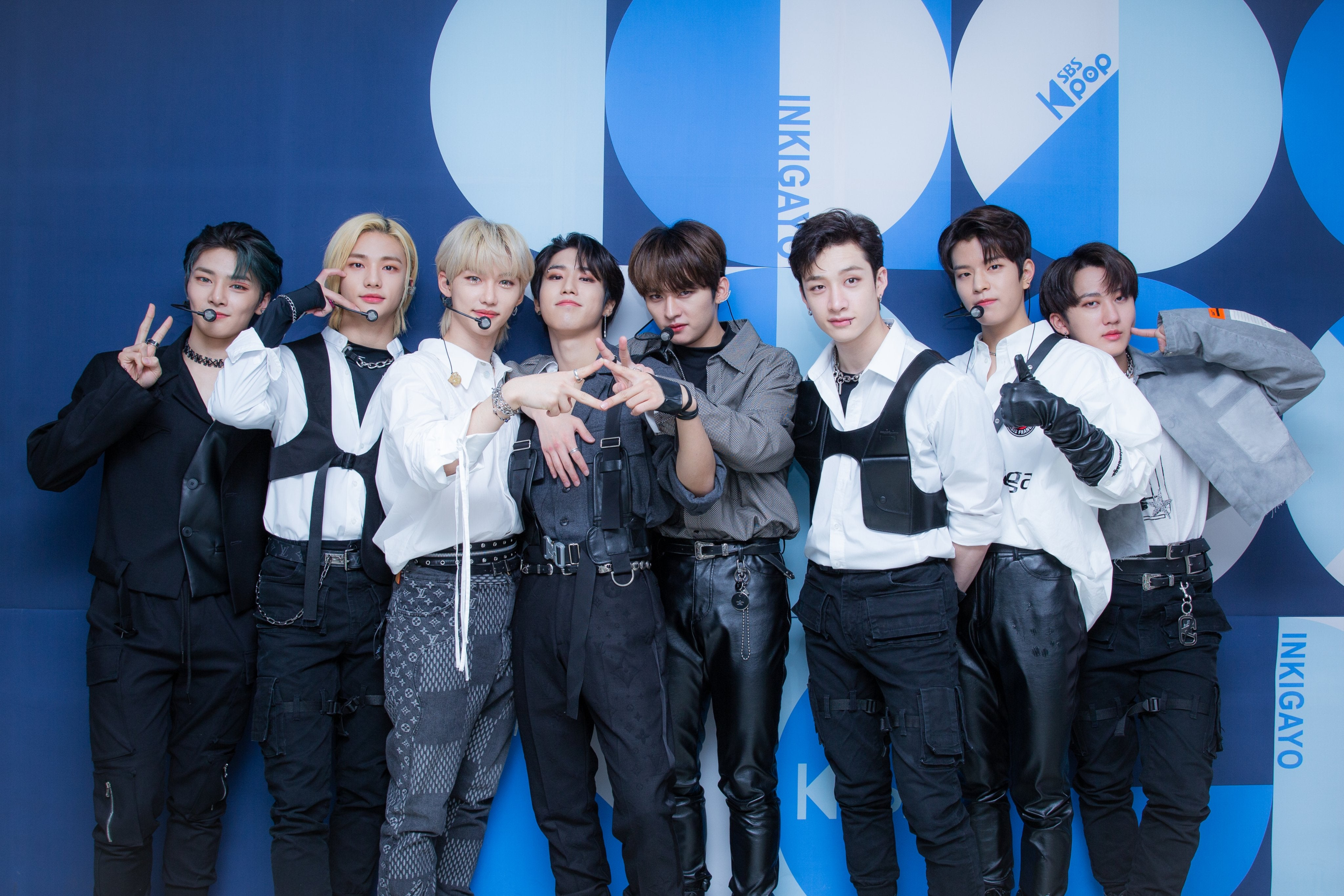 Stray Kids 4K group photo at Inkigayo HD Wallpaper